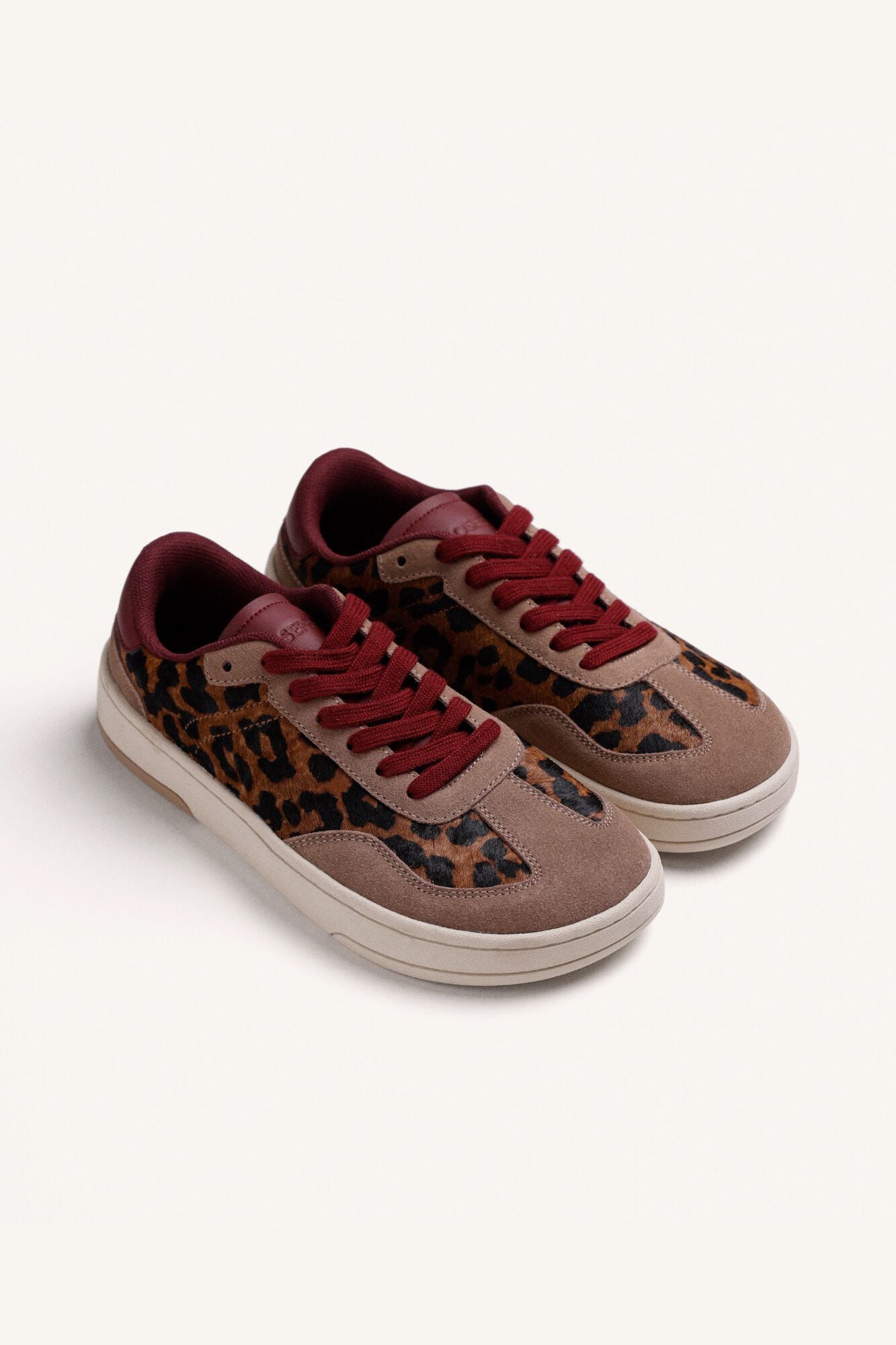Gioseppo Sapatilhas com estampado animal em pele Castanho