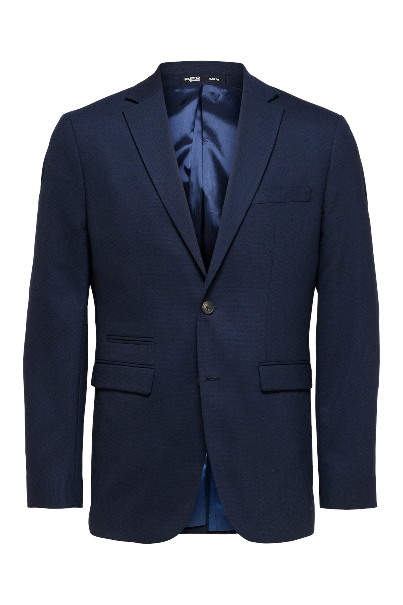 Selected Blazer Slim Fit com l&atilde; Azul