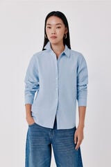 Cortefiel Oxford basic shirt Blue