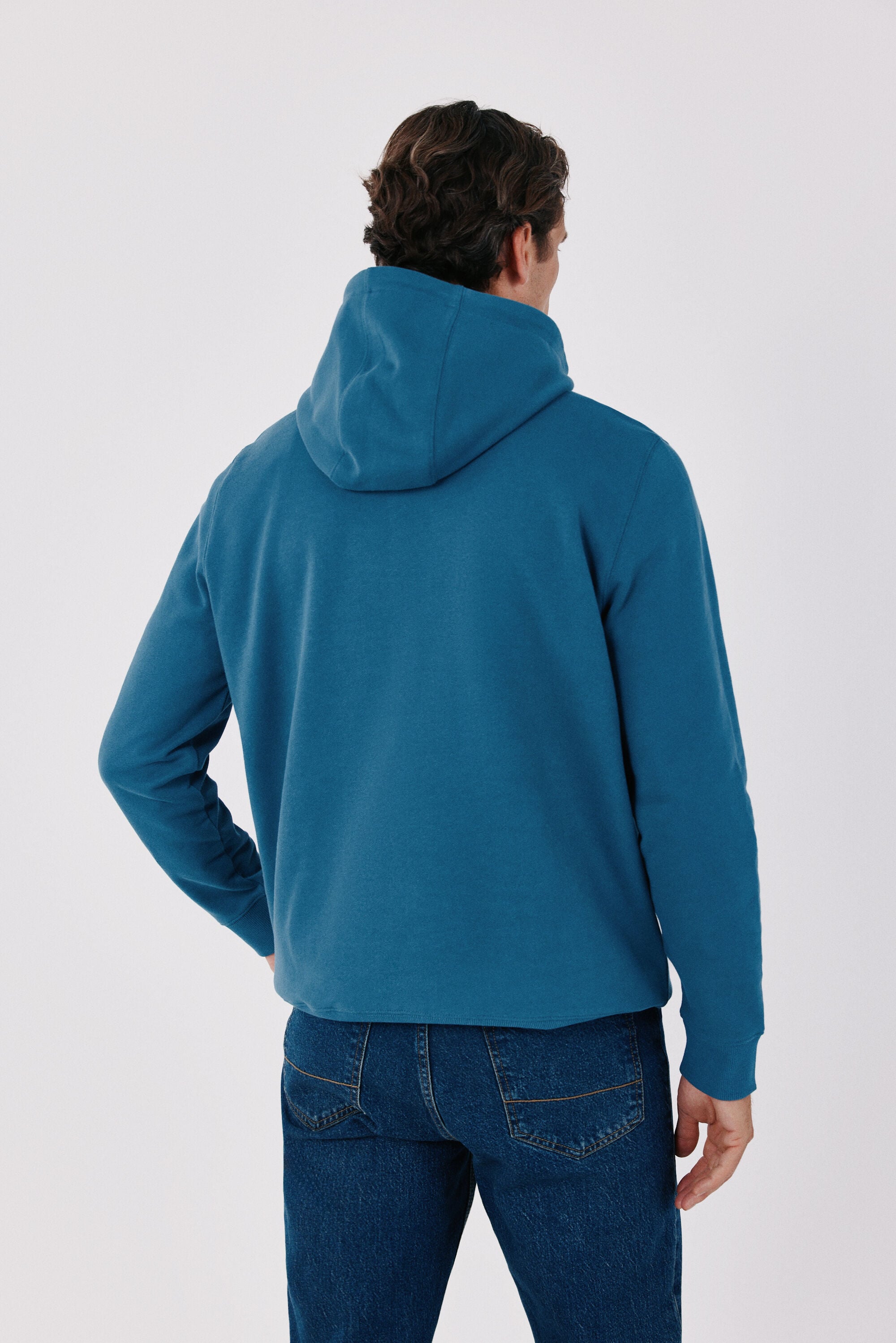 Cortefiel Hooded sweatshirt Blue