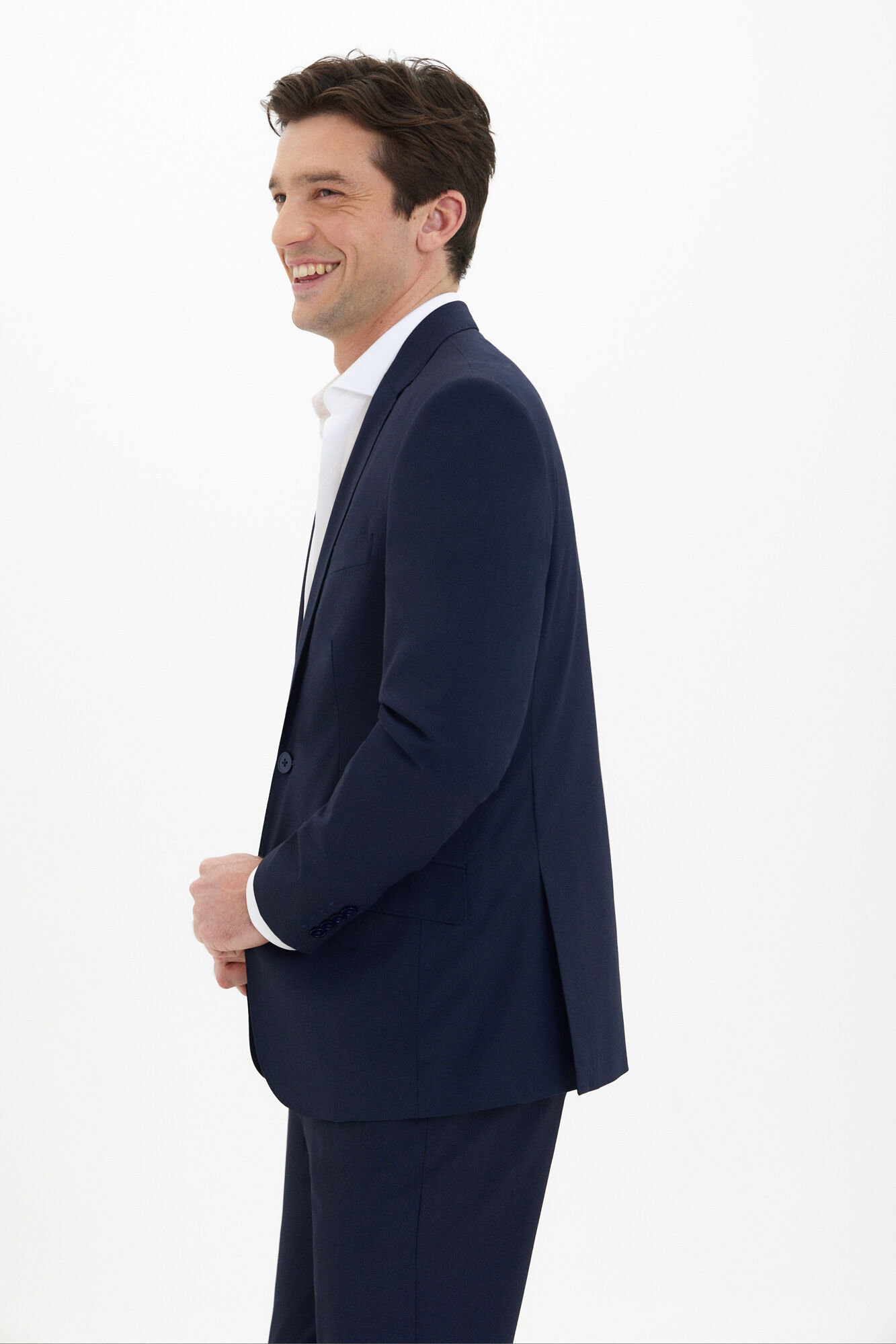 Cortefiel Serie XXI checked blazer Navy