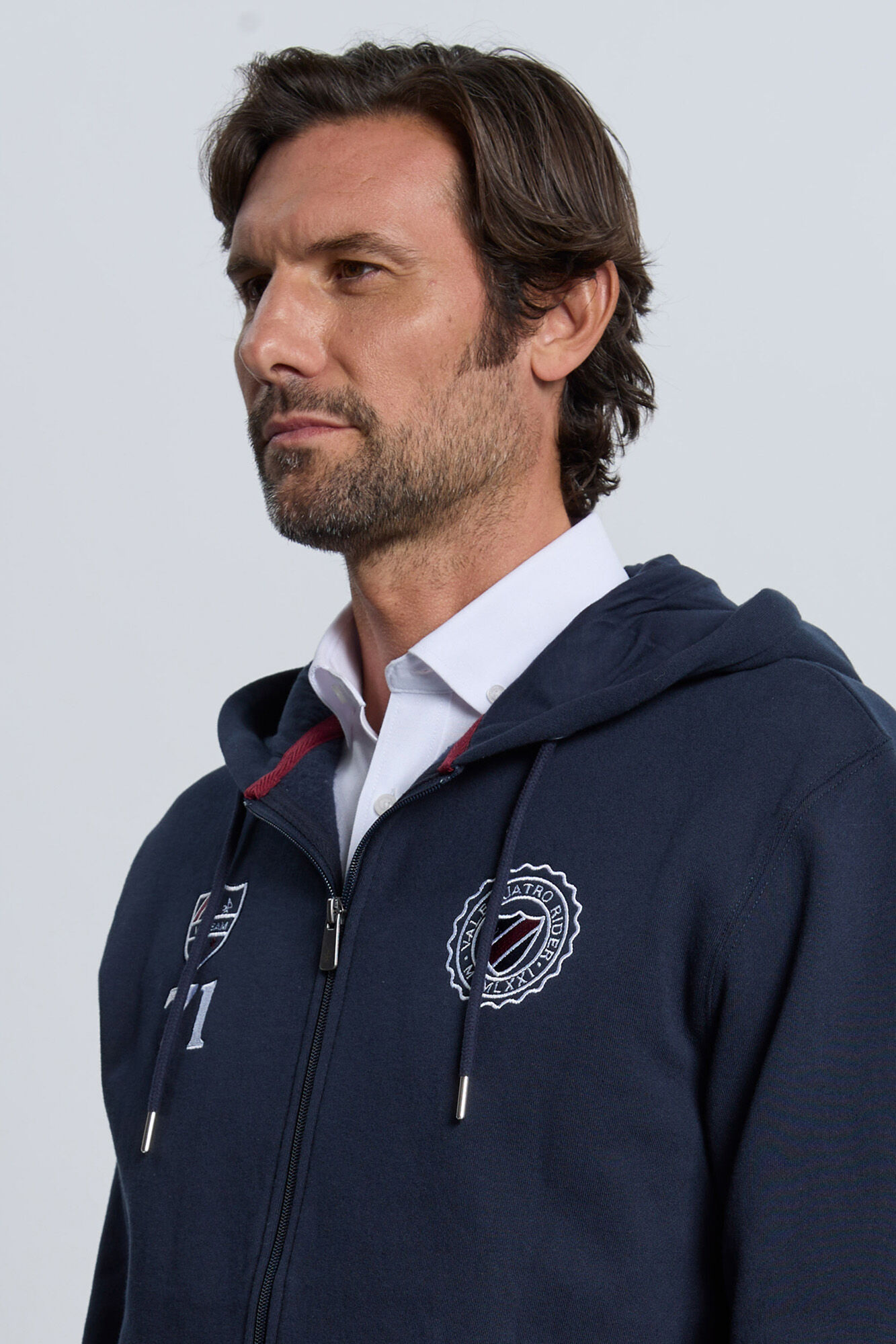 Valecuatro Fecho-&Eacute;clair com sweatshirt e escudo azul marinho