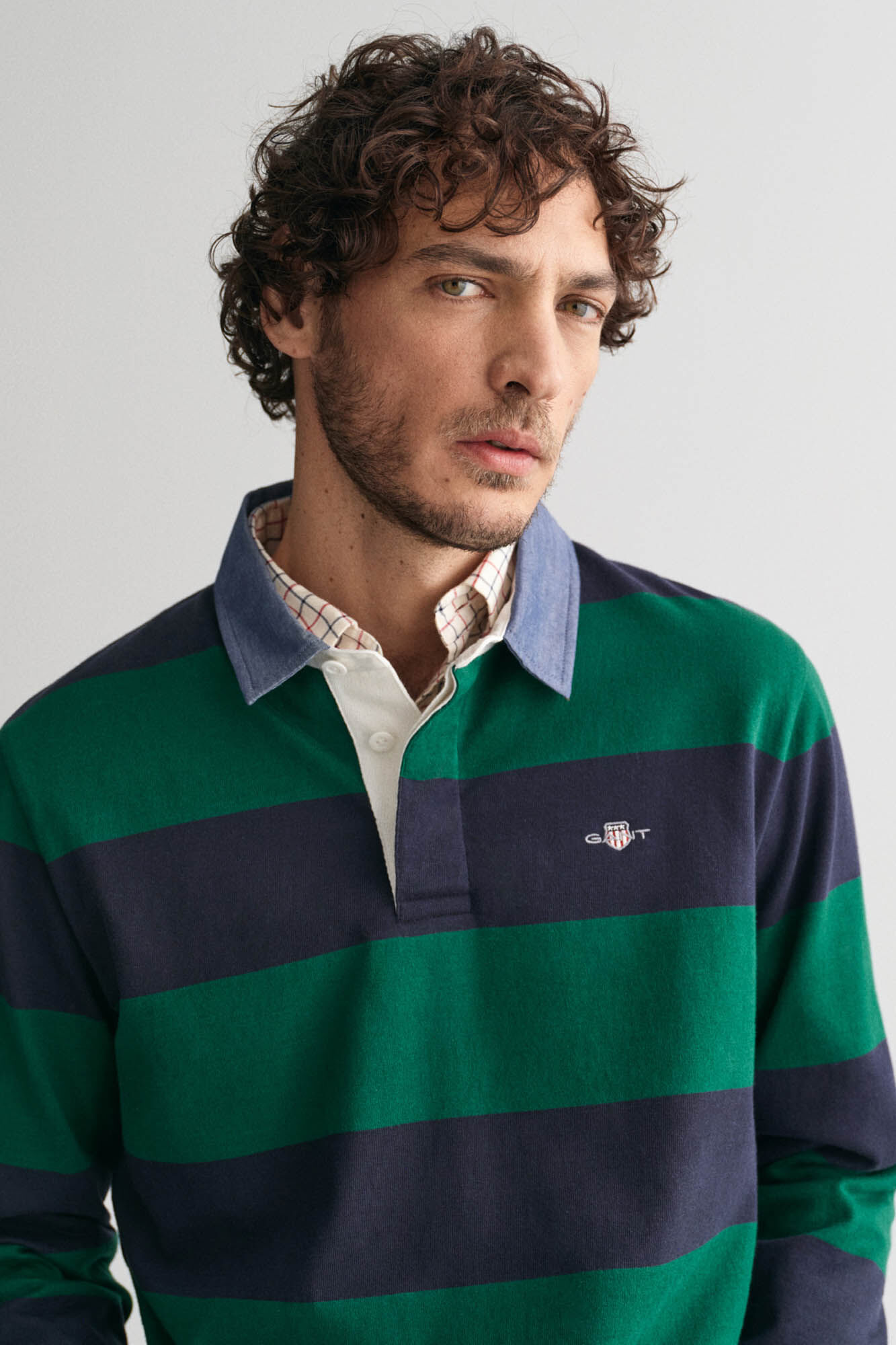 Gant striped rugger Green