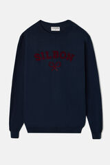 Silbon Crew neck jersey rackets Navy