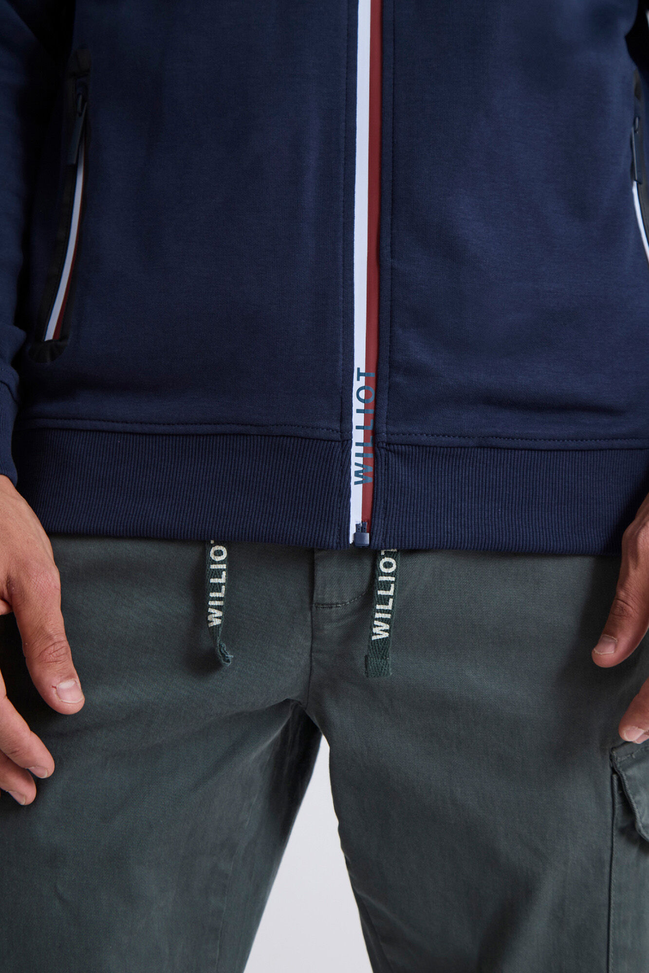 Williot Fecho-&Eacute;clair com sweatshirt Williot Sport Azul