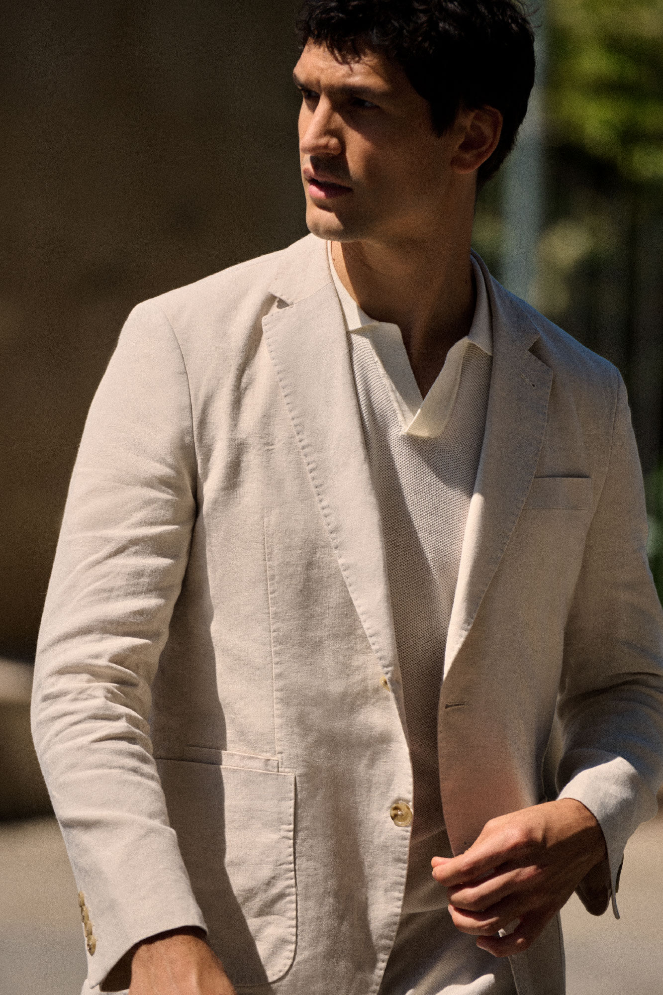 Cortefiel Linen blazer