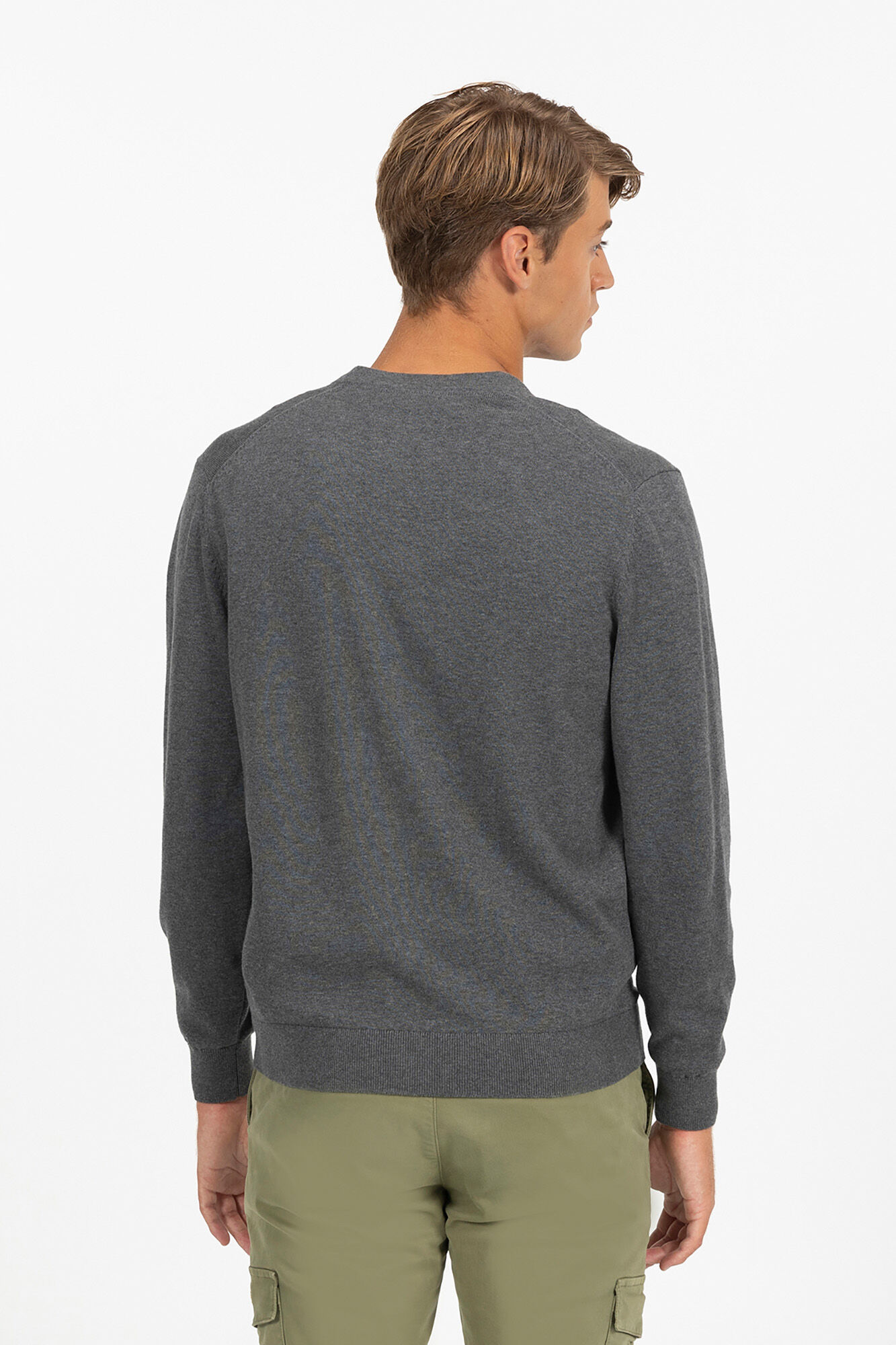 elPulpo C&aacute;rdigan basico logo bordado Gris