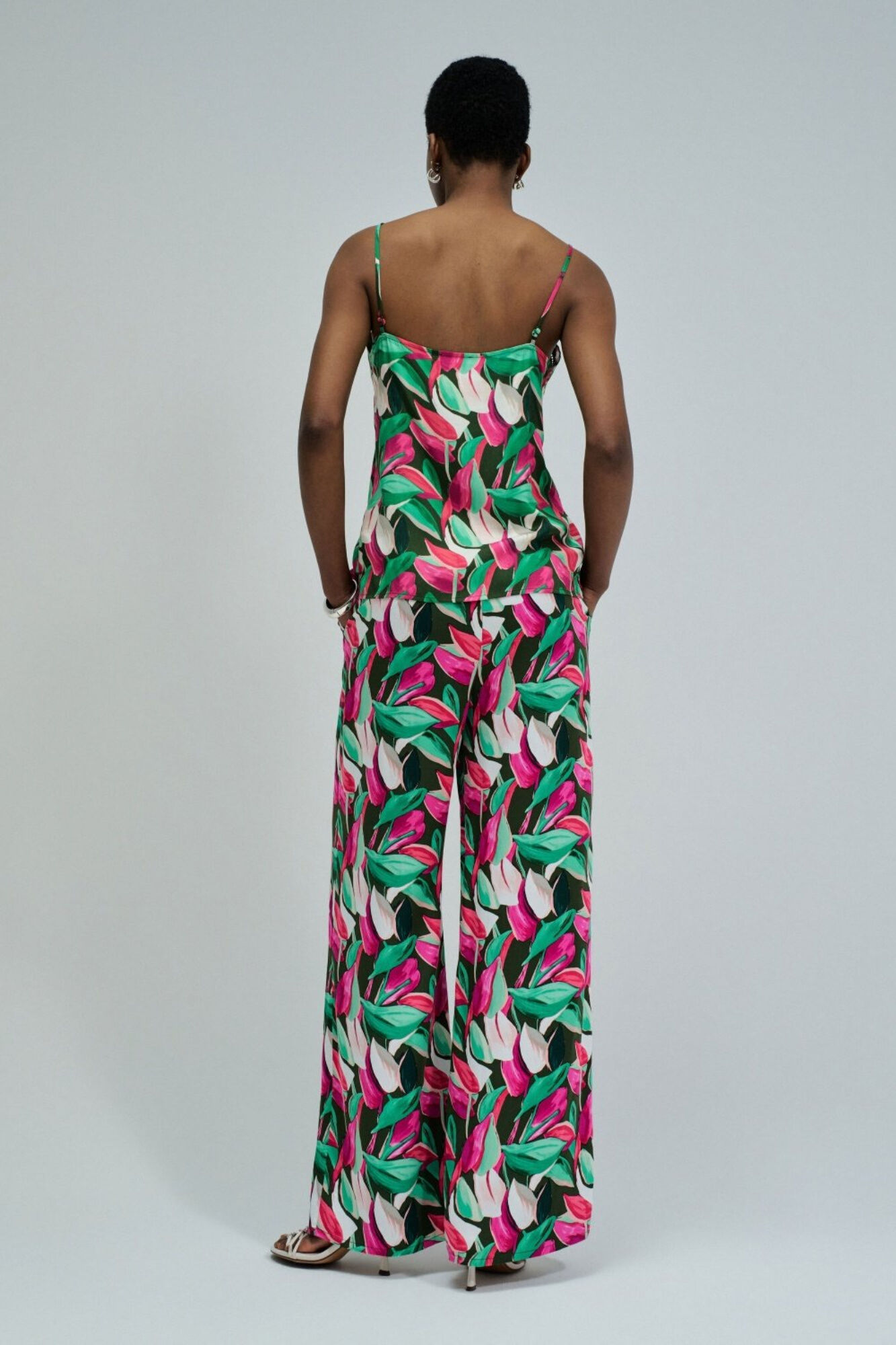 Salsa Jeans Floral print regular trousers Pink