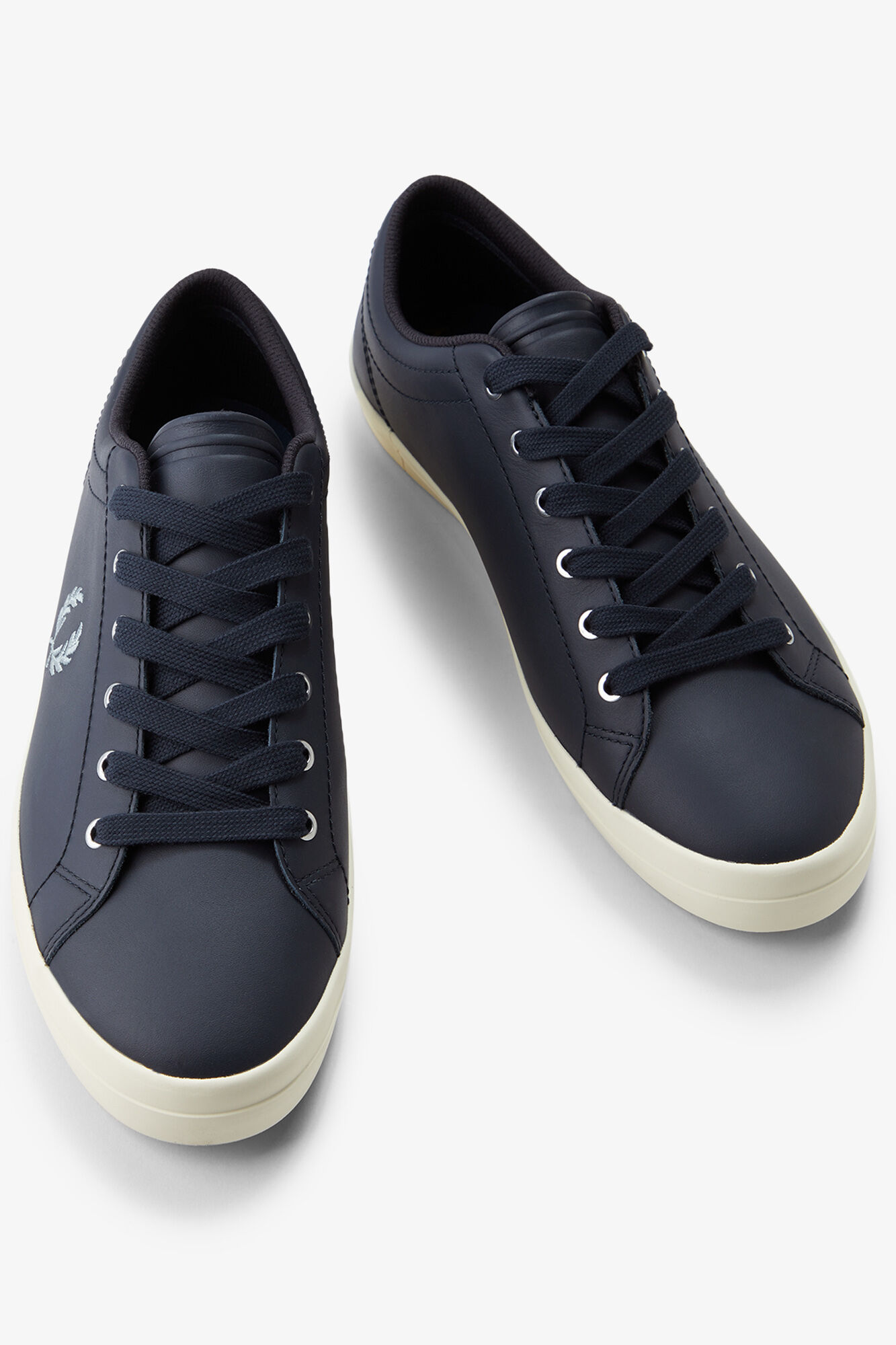 Fred Perry Sapatilha Baseline em pele Azul