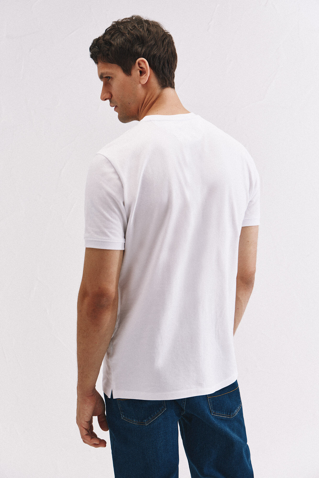 Cortefiel Basic piqu&eacute; t-shirt White