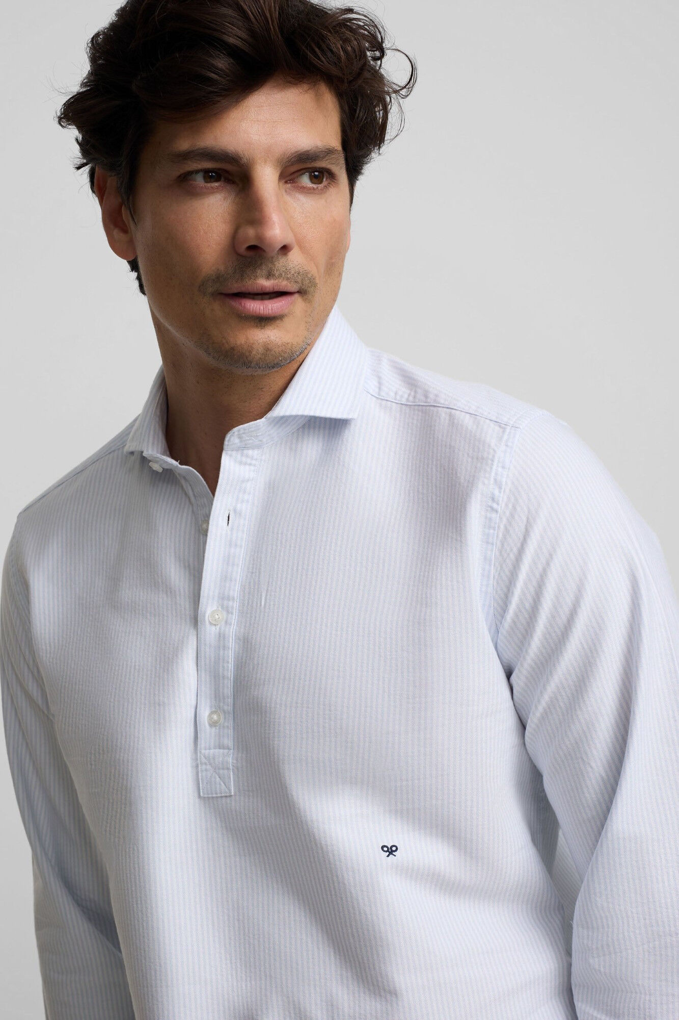 Silbon Polera sport oxford rayas