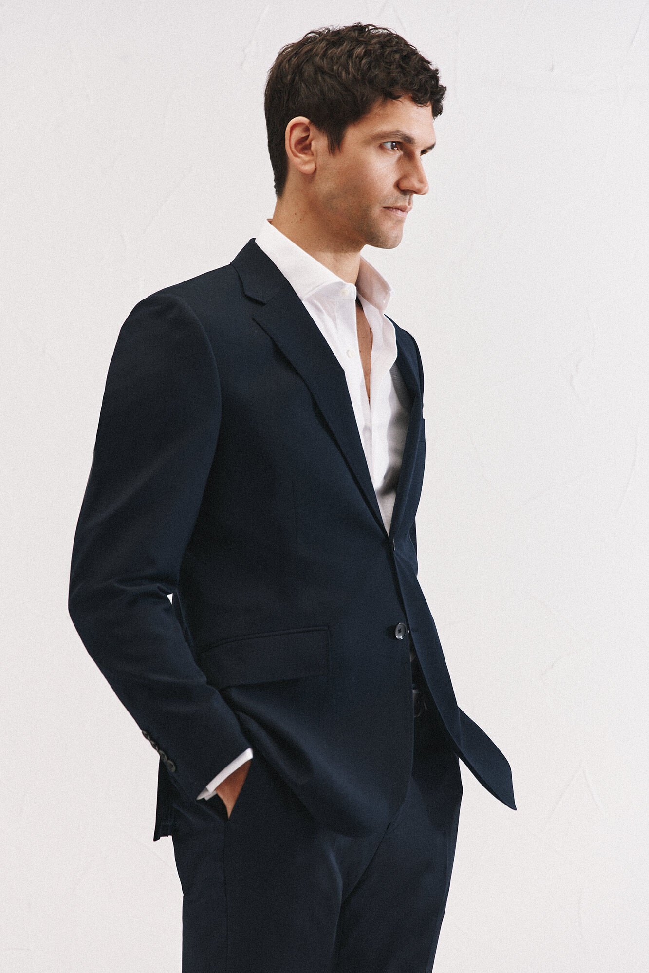 Cortefiel Blazer azul-marinho slim fit Azul