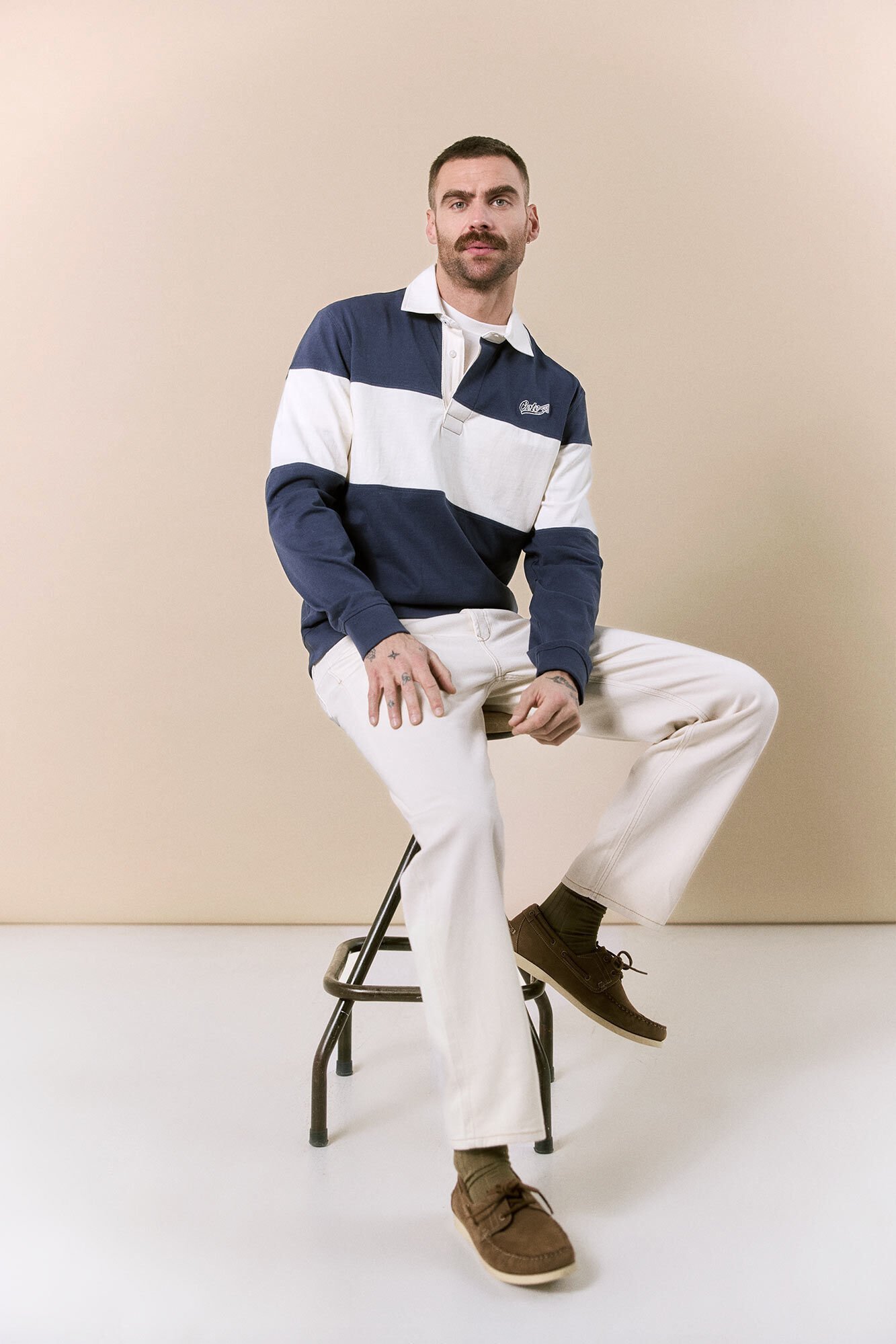 OOTO Long sleeve rugby polo shirt