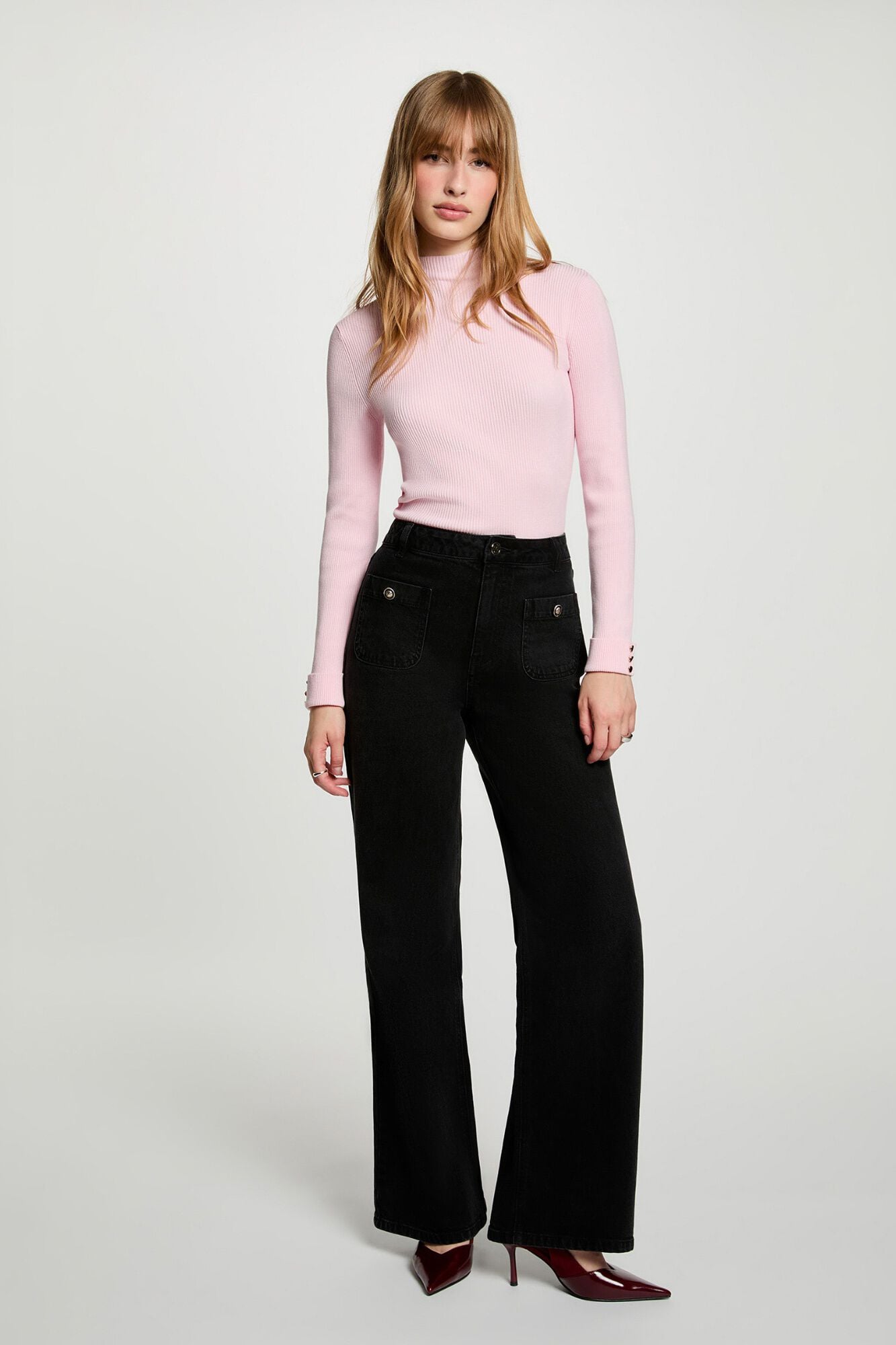 Morgan Jeans largos de cintura alta