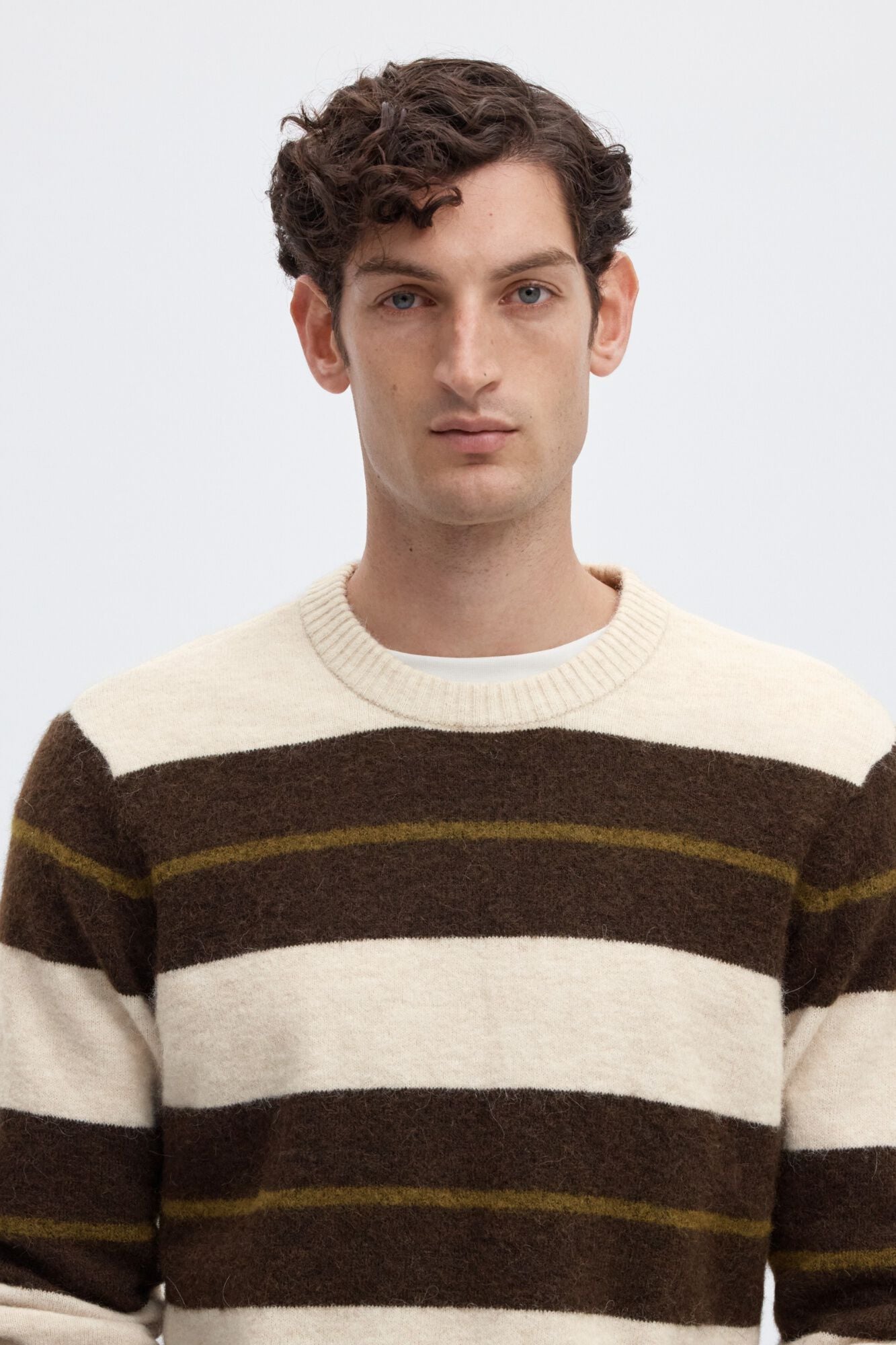 Selected Wool and alpaca jumper Beige