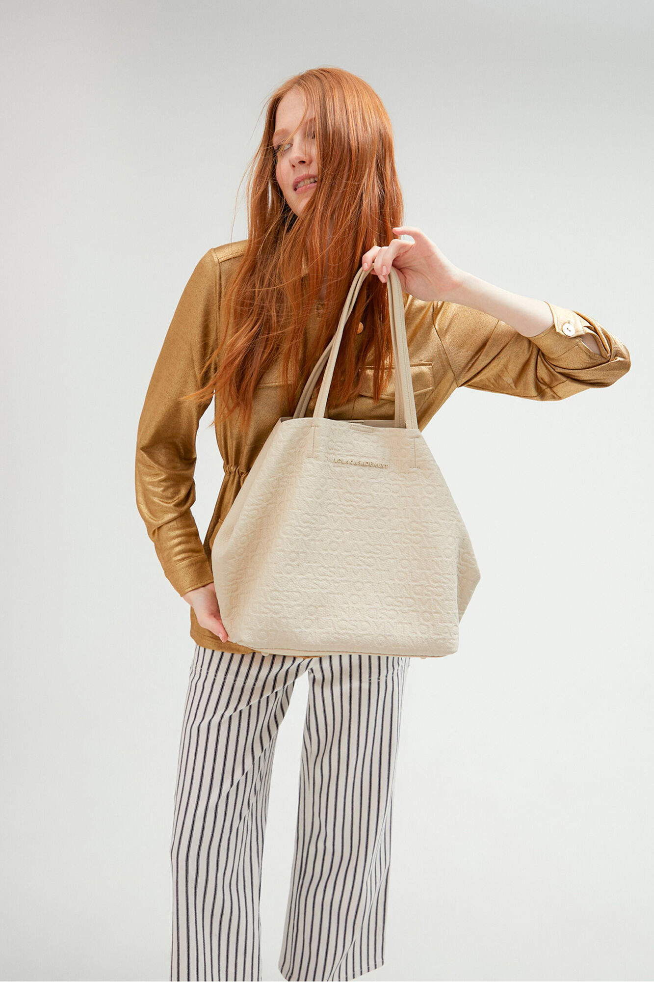 Lola Casademunt Bolsa de compras com monograma