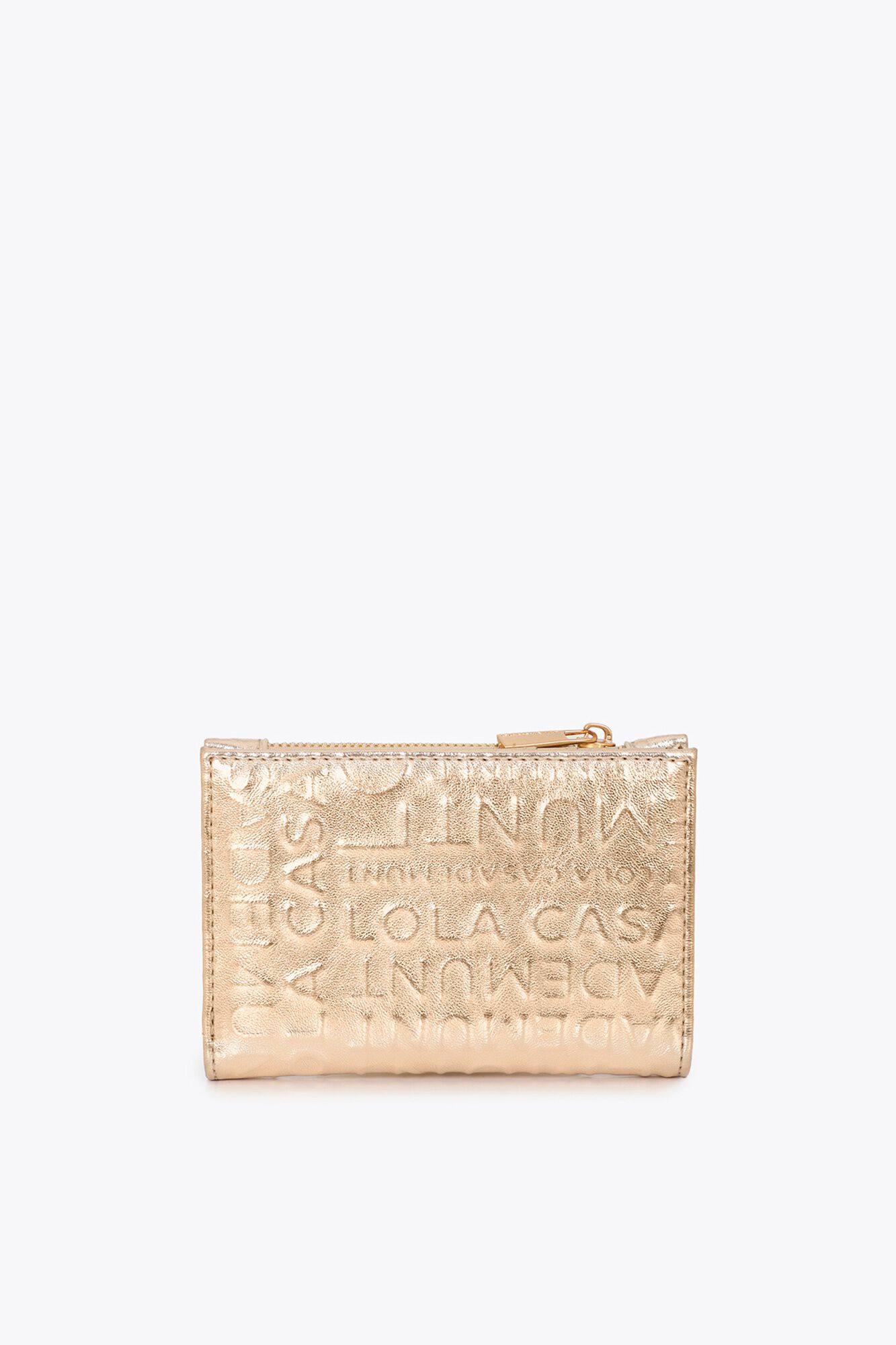 Lola Casademunt Monogram basic purse Gold