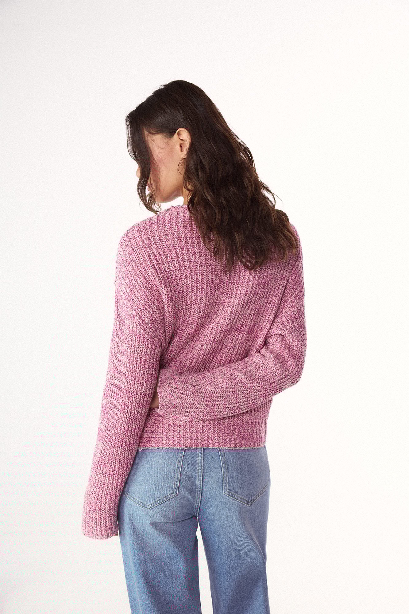 Slowlove Jersey punto perlado Rosa