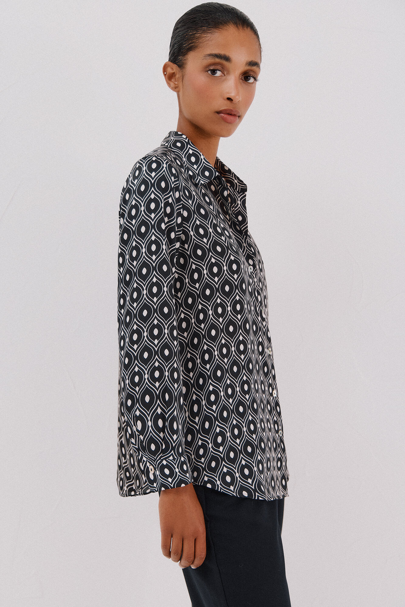 Cortefiel Camisa acetinada