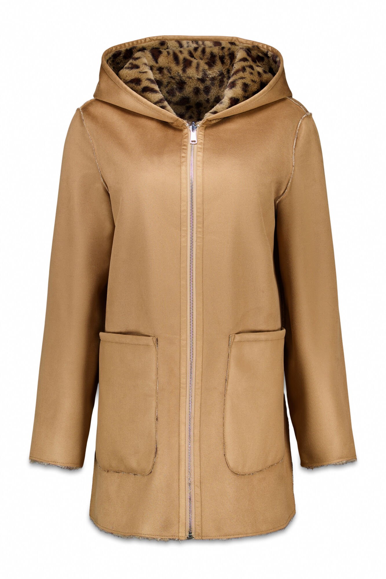 Cortefiel reversible double-sided effect coat Beige