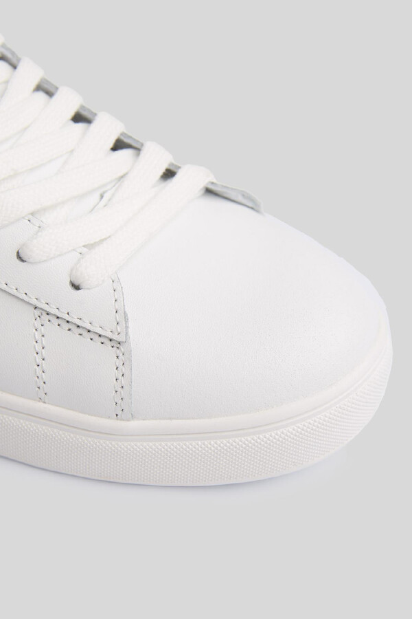 Cortefiel Classic blue and white tennis shoe White