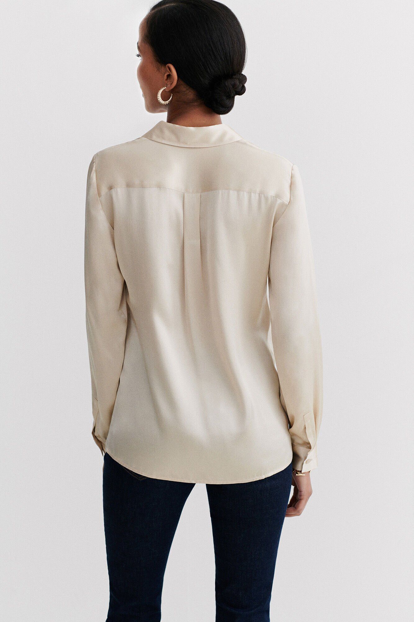 Caroll Camisa de seda Tostado