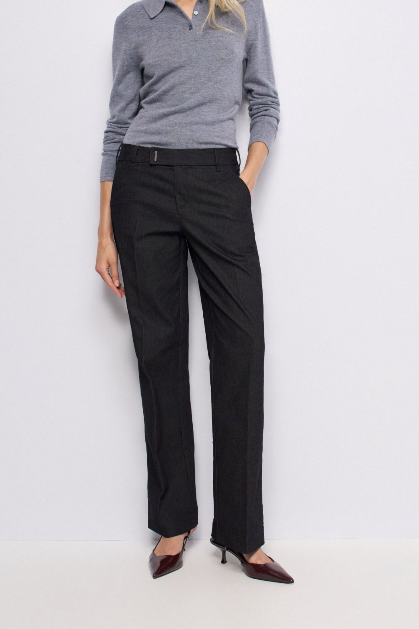 Salsa Jeans Chino Secret Push Straight Negro