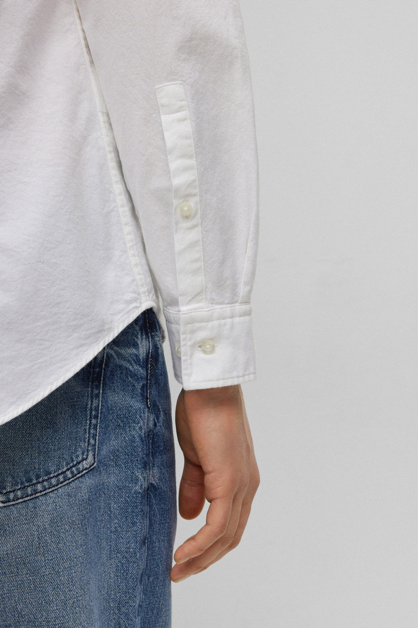 HUGO Camisa de manga comprida Branco