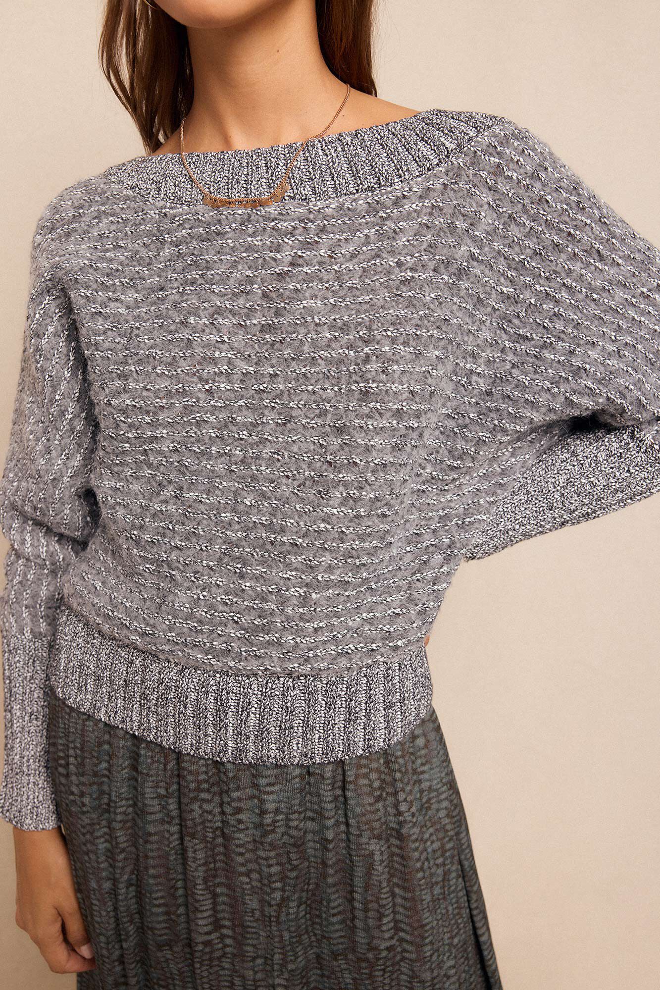 Slowlove Jersey asim&eacute;trico Gris