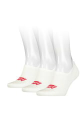 Cortefiel Pack de 3 pares de meias invisíveis unissexo com logo de asa de morcego. Branco