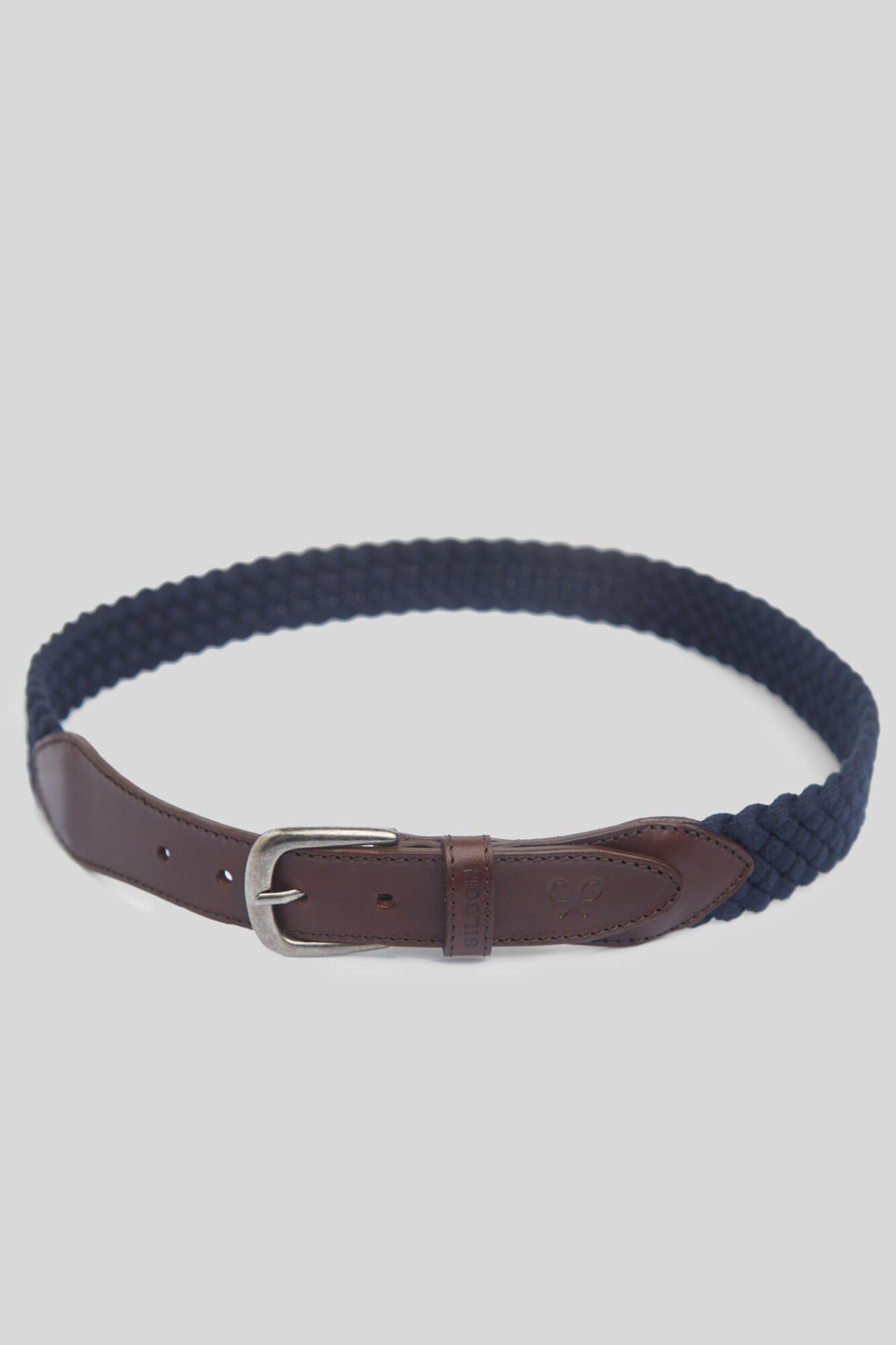 Silbon Cintur&oacute;n trenzado Azul marino