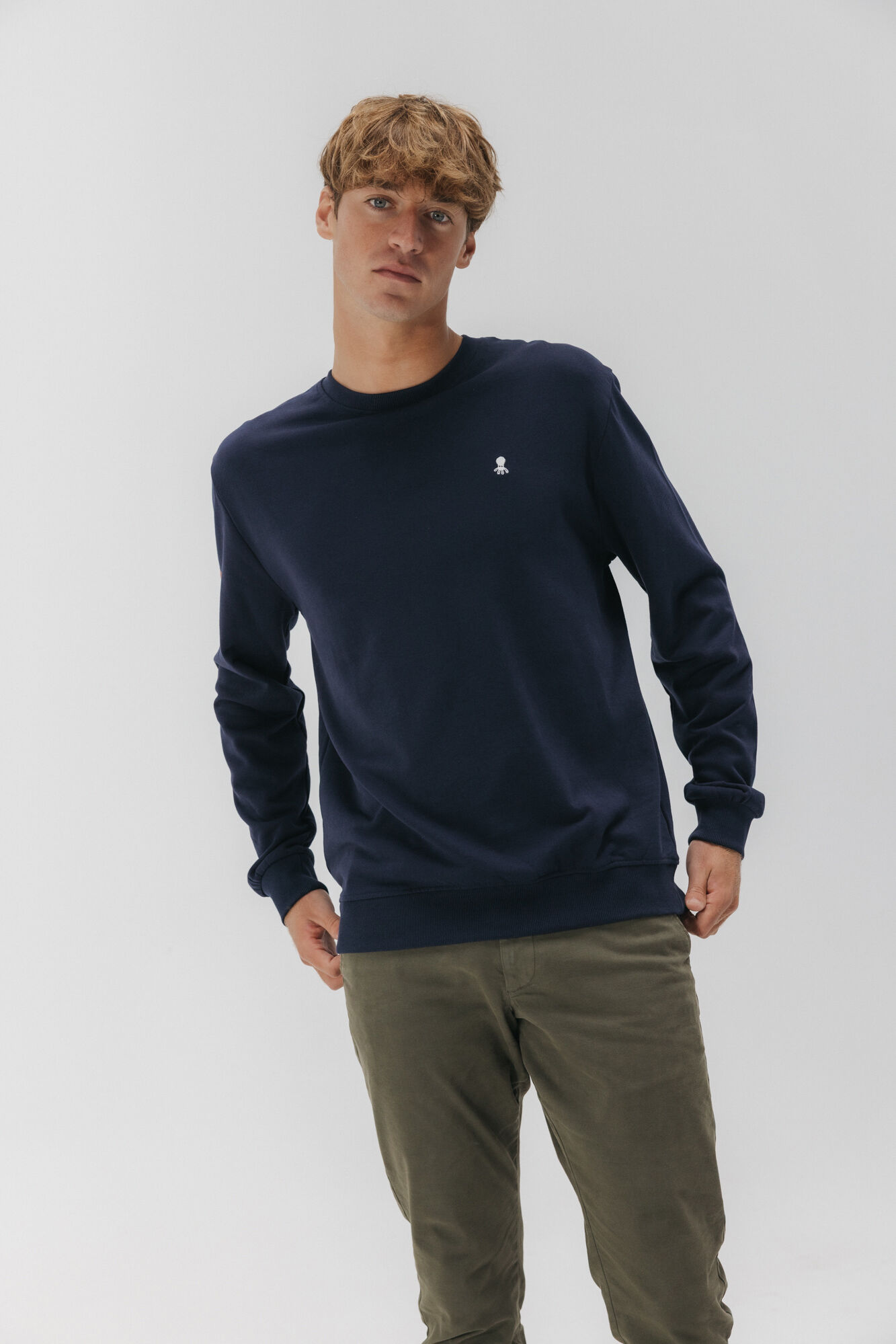 elPulpo Sudadera bordado Heritage Azul marino