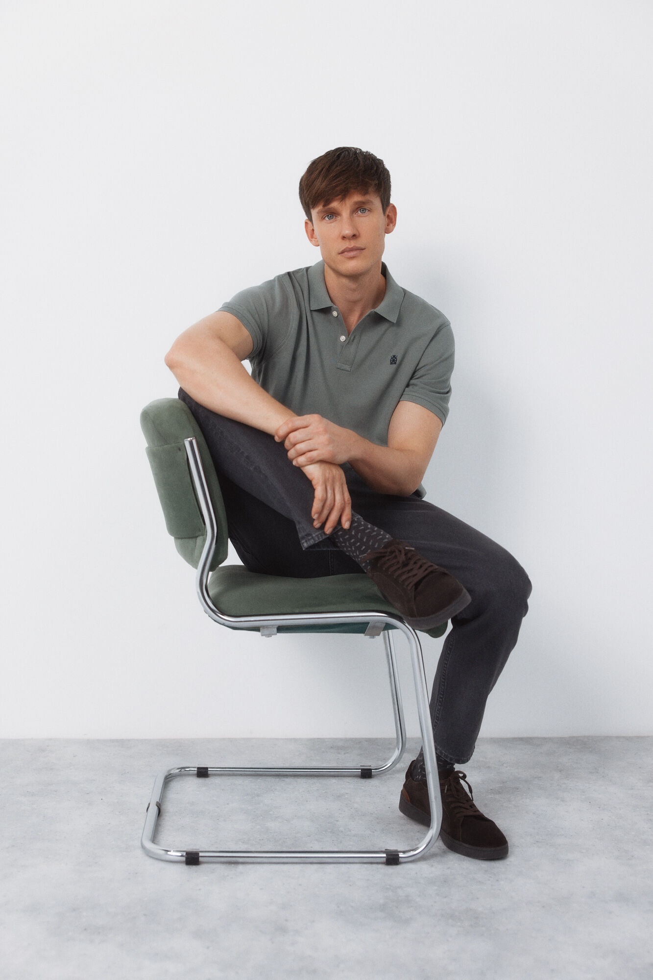 Cortefiel Piqu&eacute; basic polo shirt