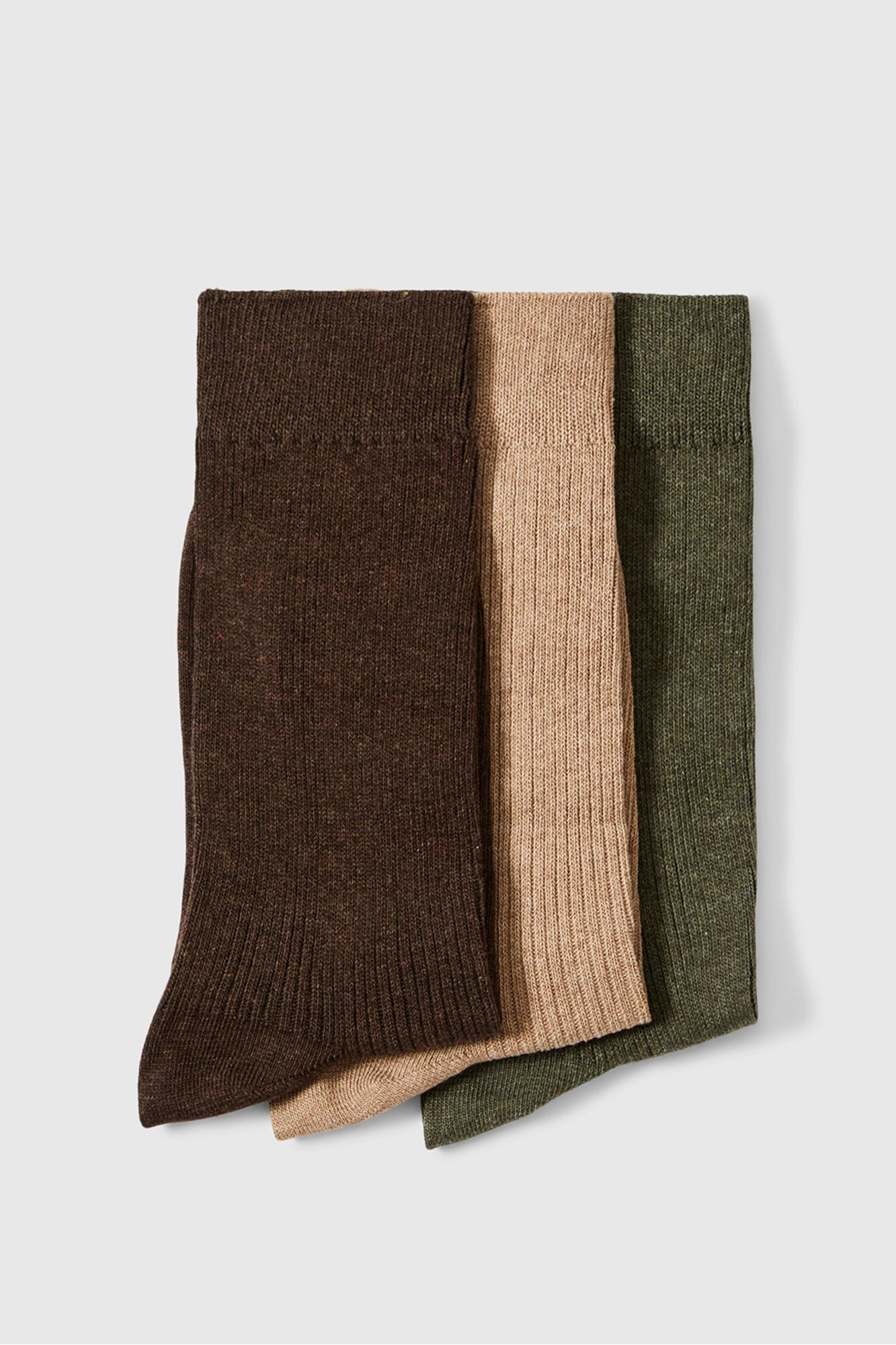 Selected Pacote de meias de algod&atilde;o org&acirc;nico. Multicolorido