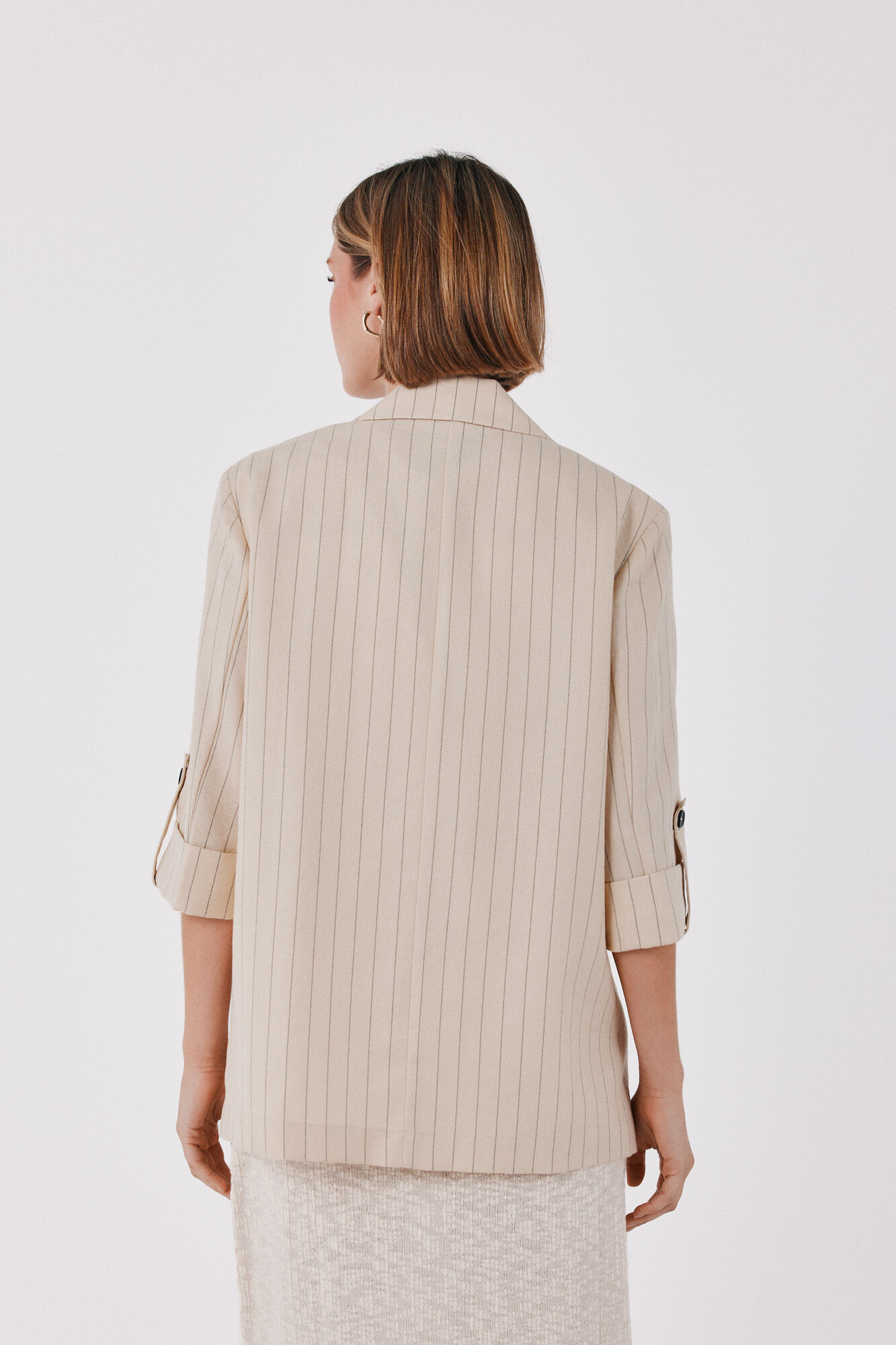Cortefiel Fluid women's blazer Beige