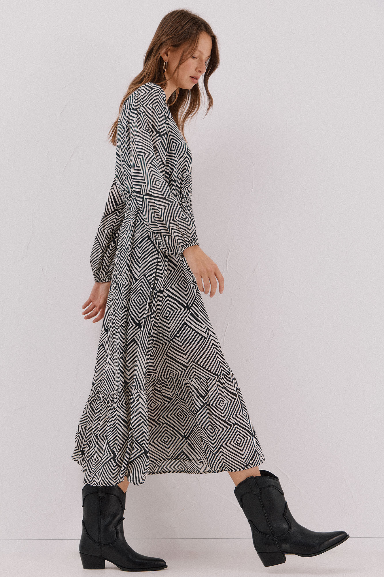 Cortefiel Printed dress