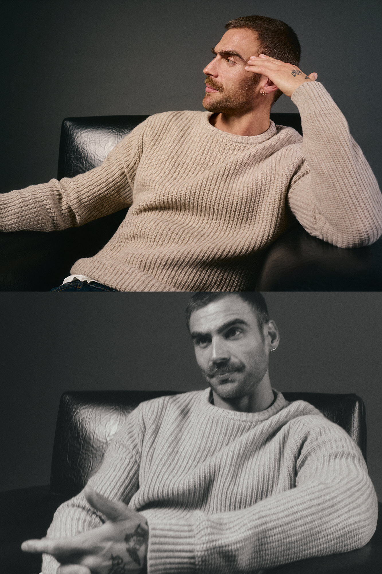 OOTO Pearl knit wool jumper Beige