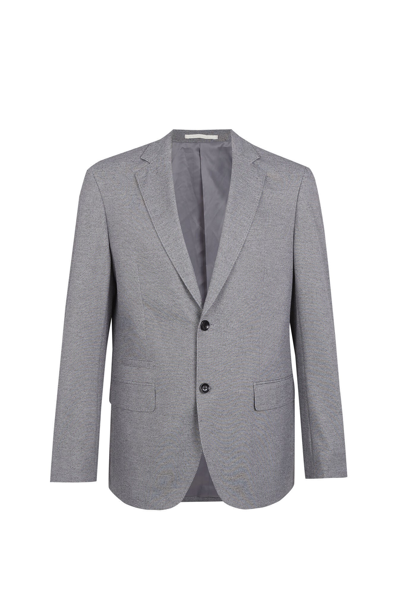 Cortefiel Basic knit blazer Dark grey