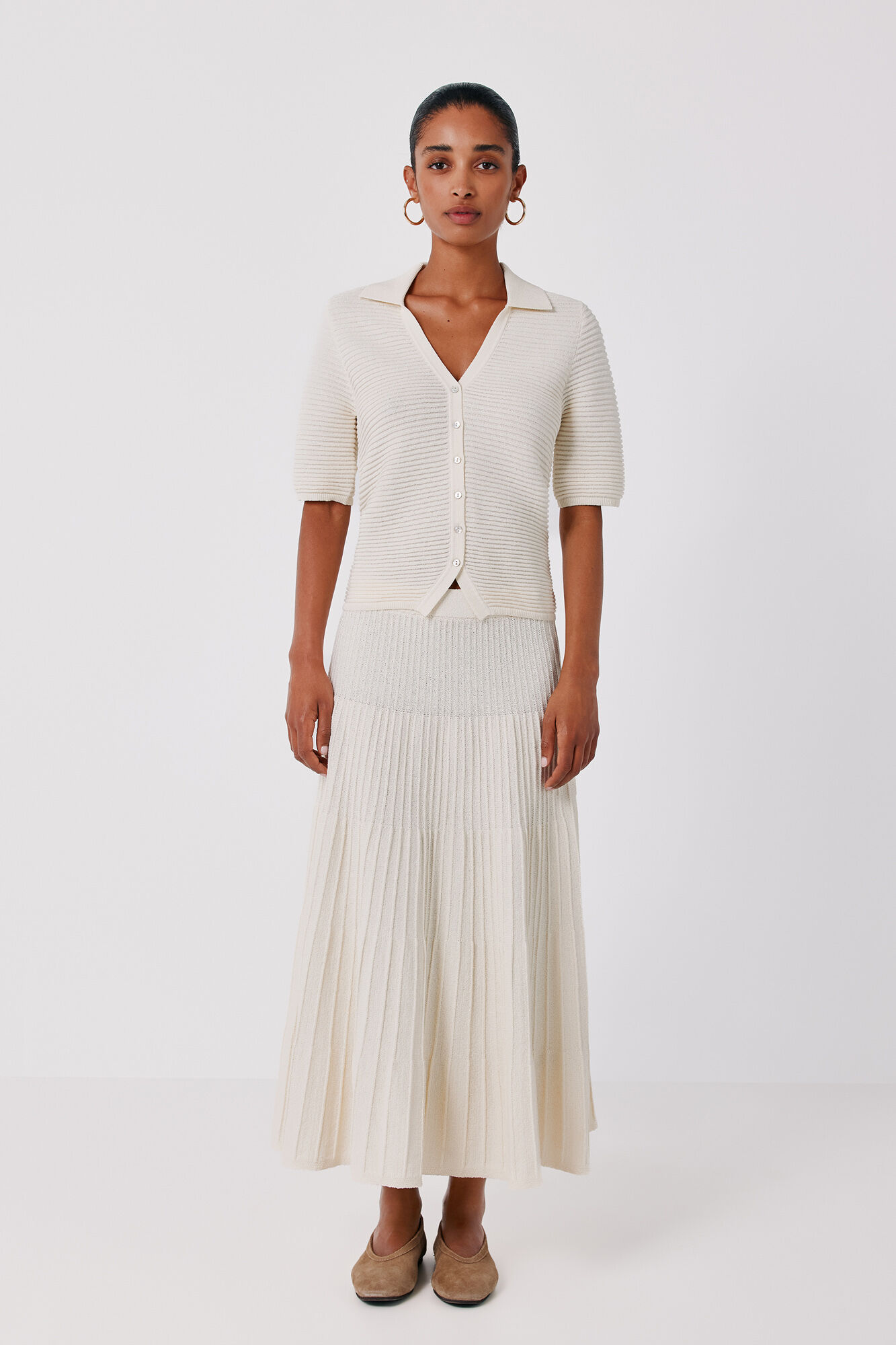 Cortefiel Knit midi skirt