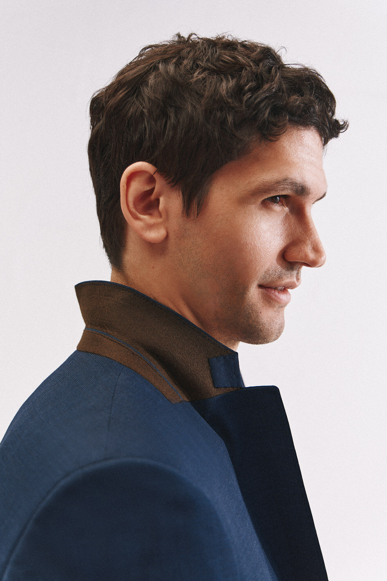 Cortefiel Blue slim fit blazer