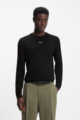 HUGO Round neck jumper Black