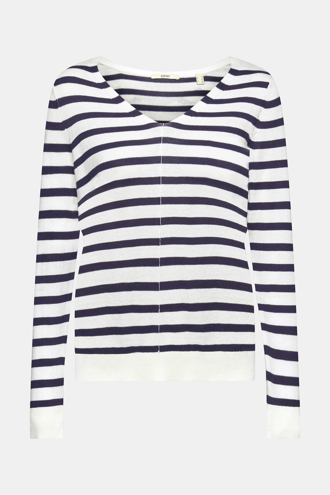 Esprit Cotton knit jumper Printed white
