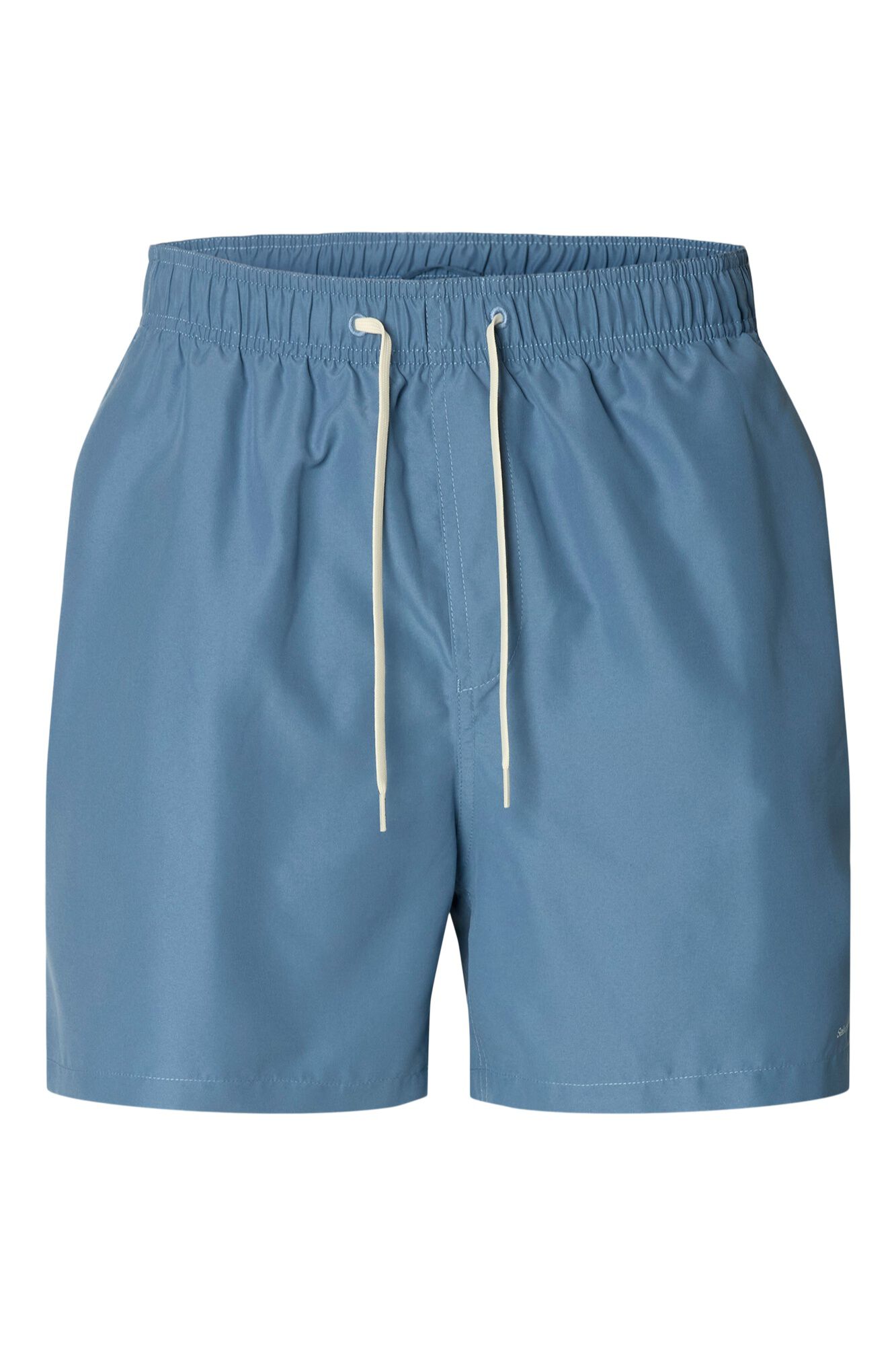 Selected Fato de banho liso Azul