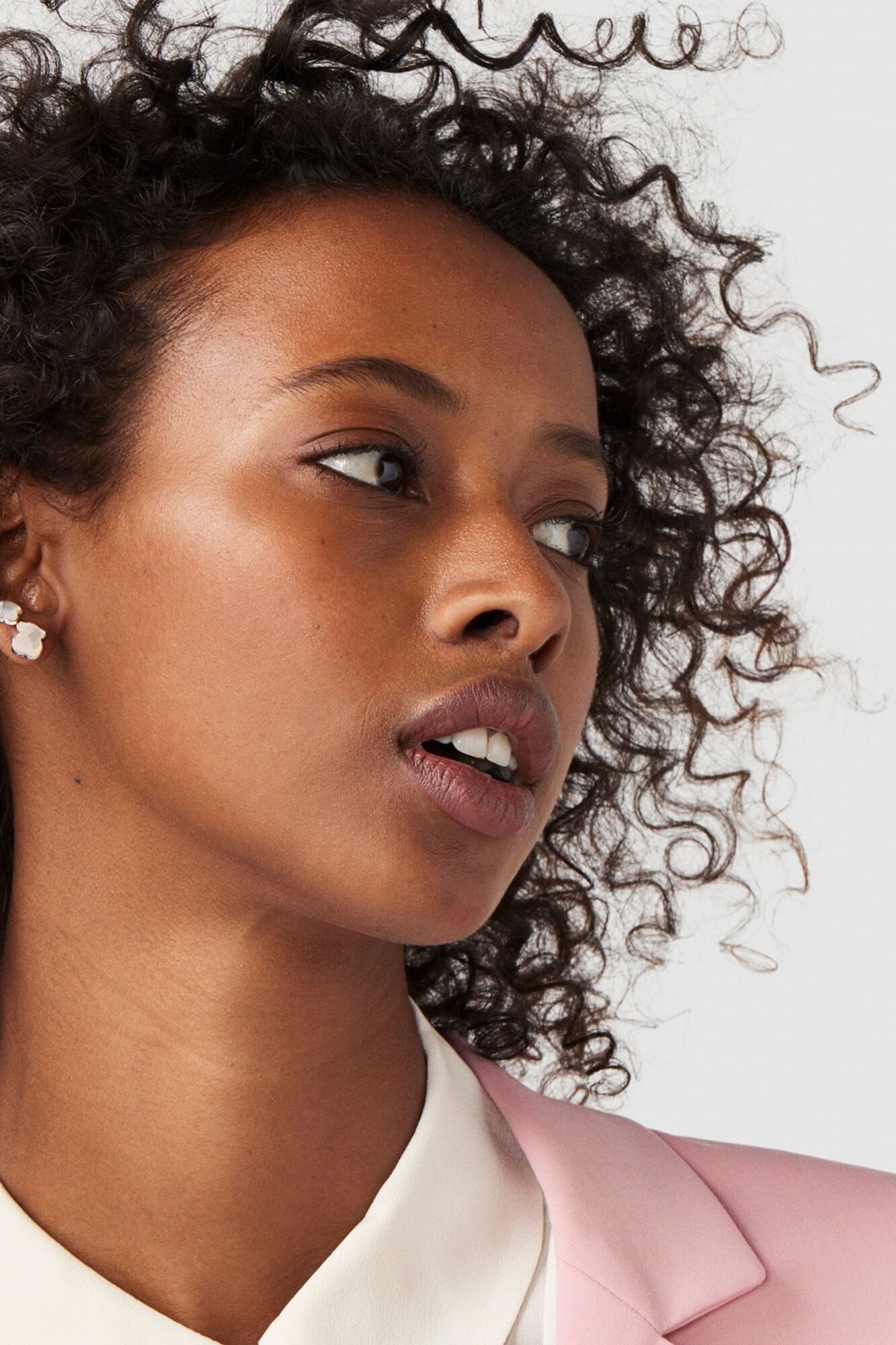 Tous Brincos urso de prata e n&aacute;car Cinzento