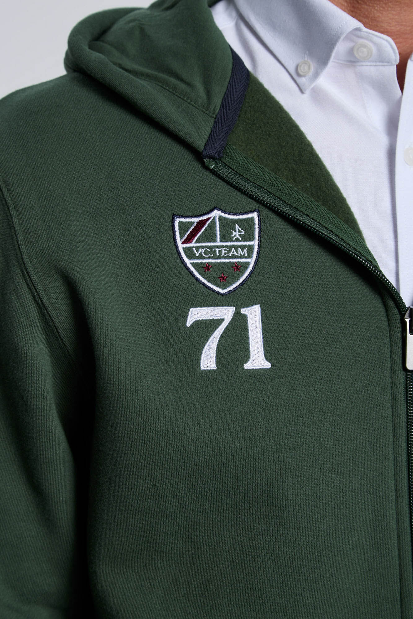 Valecuatro Moletom com sweatshirt e fecho-&eacute;clair verde Verde