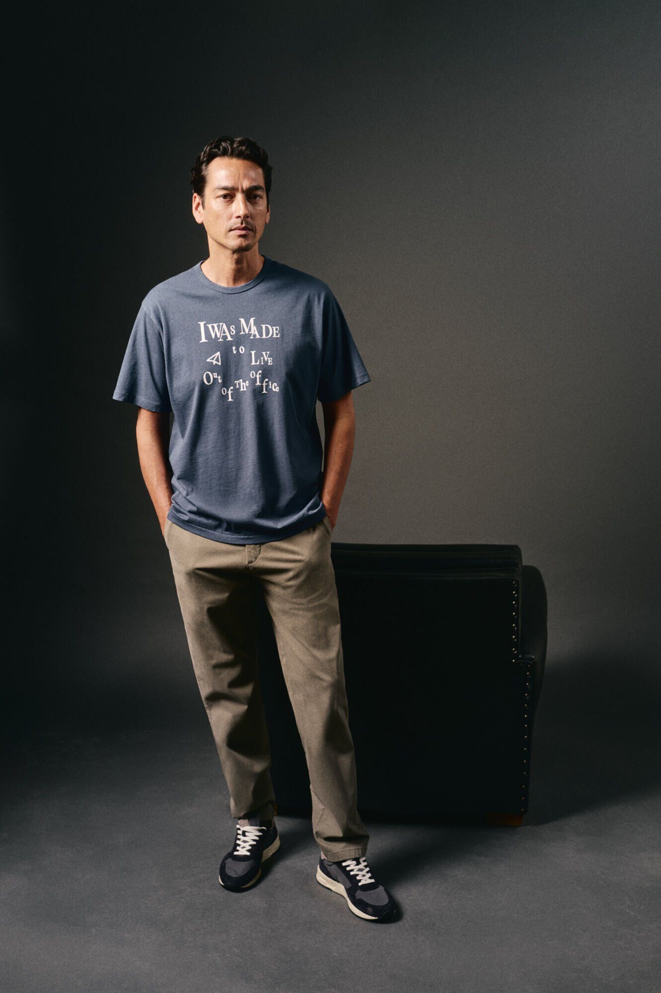 OOTO Camiseta gr&aacute;fica lavada