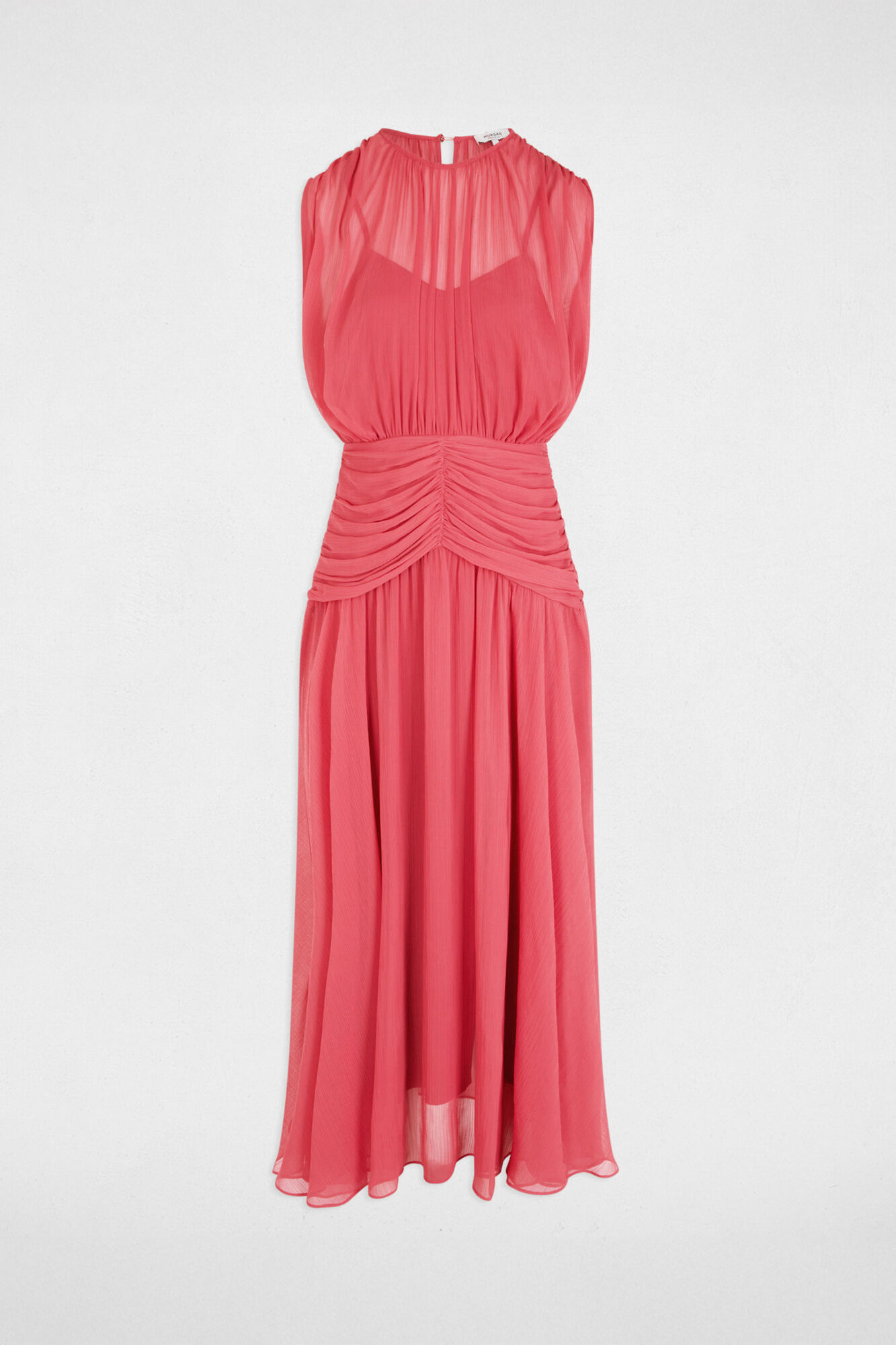 Morgan Vestido comprido drapeado Subiu
