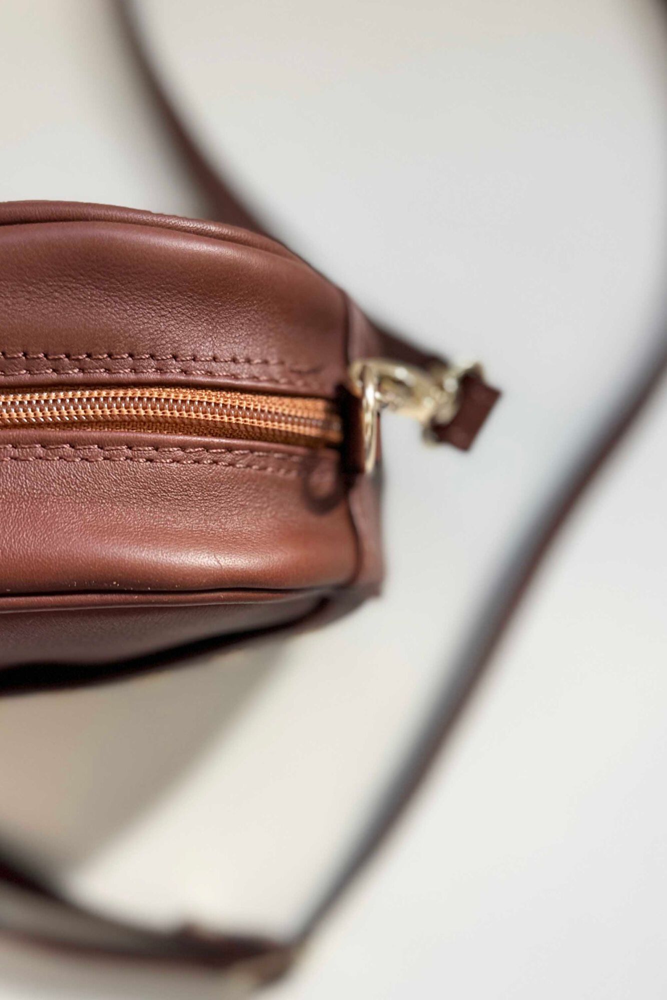 The Code Lola leather studded crossbody Brown