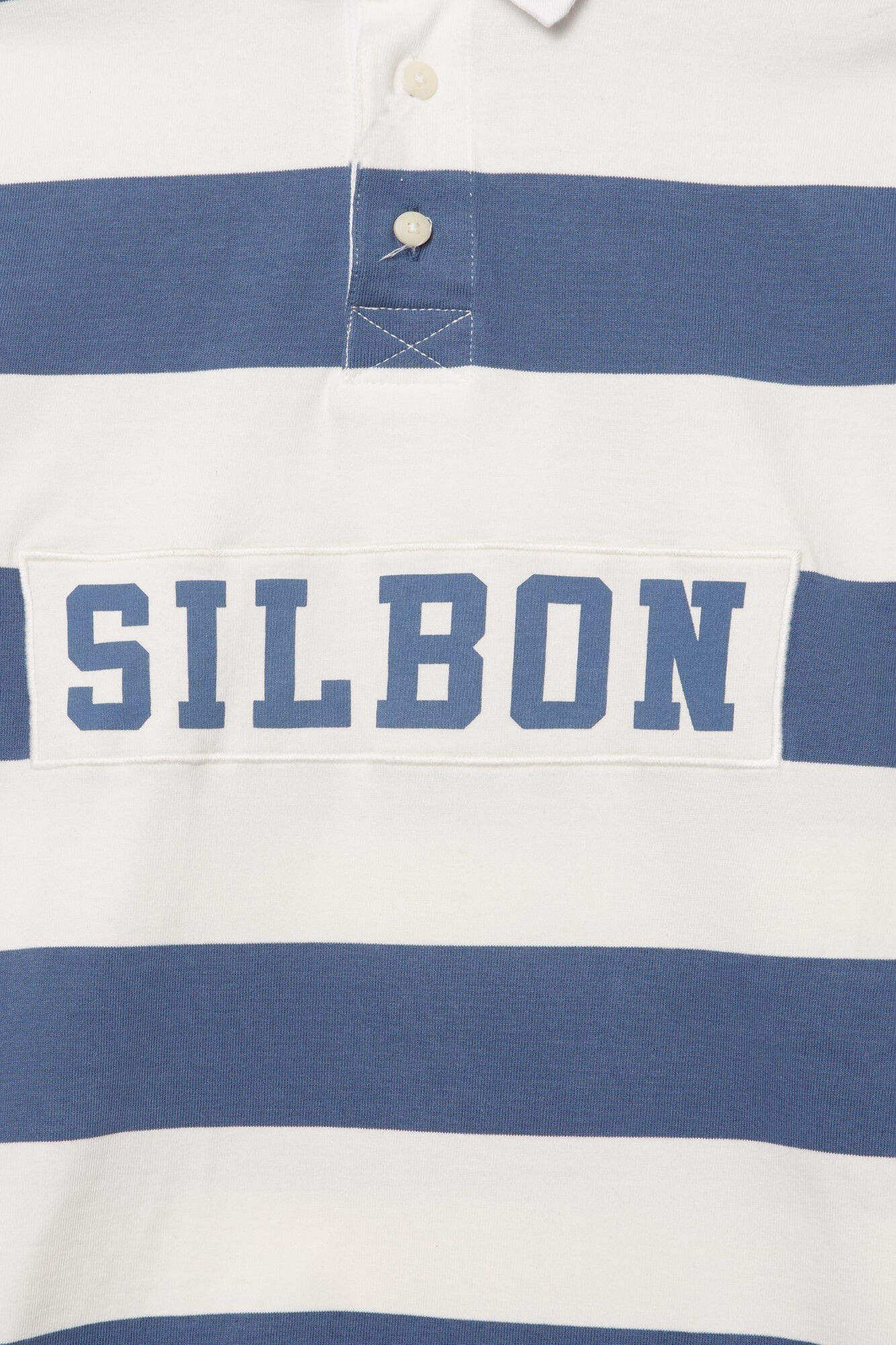 Silbon Polo manga larga rugby azul Azul