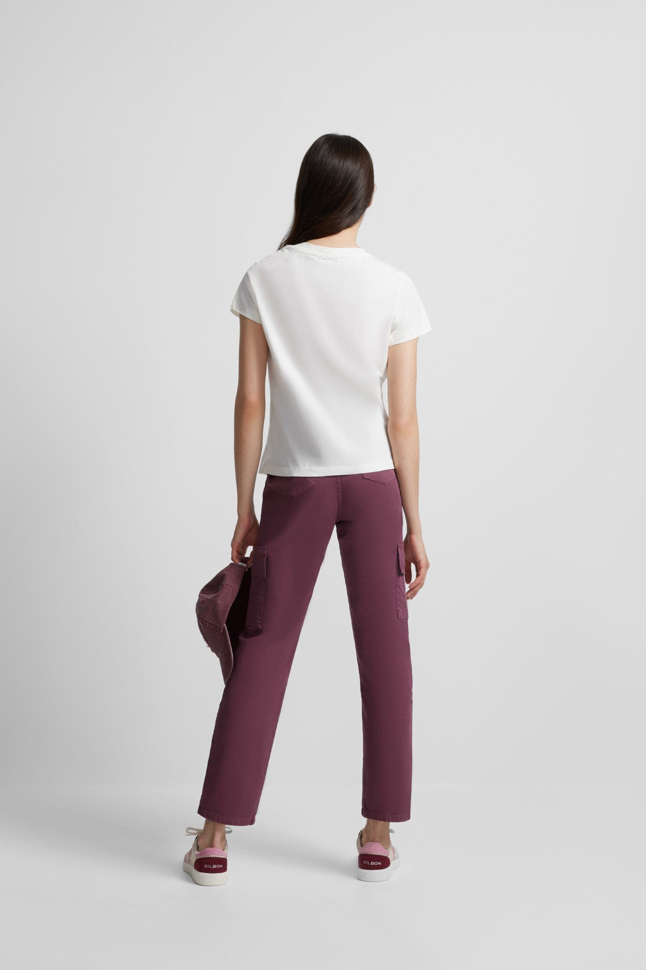 Silbon Cal&ccedil;as cargo Roxo